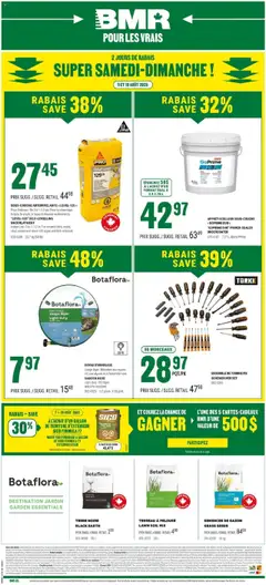 Un aperçu du dépliant Weekly flyer / circulaire du magasin BMR est valide à partir 9 août 2025