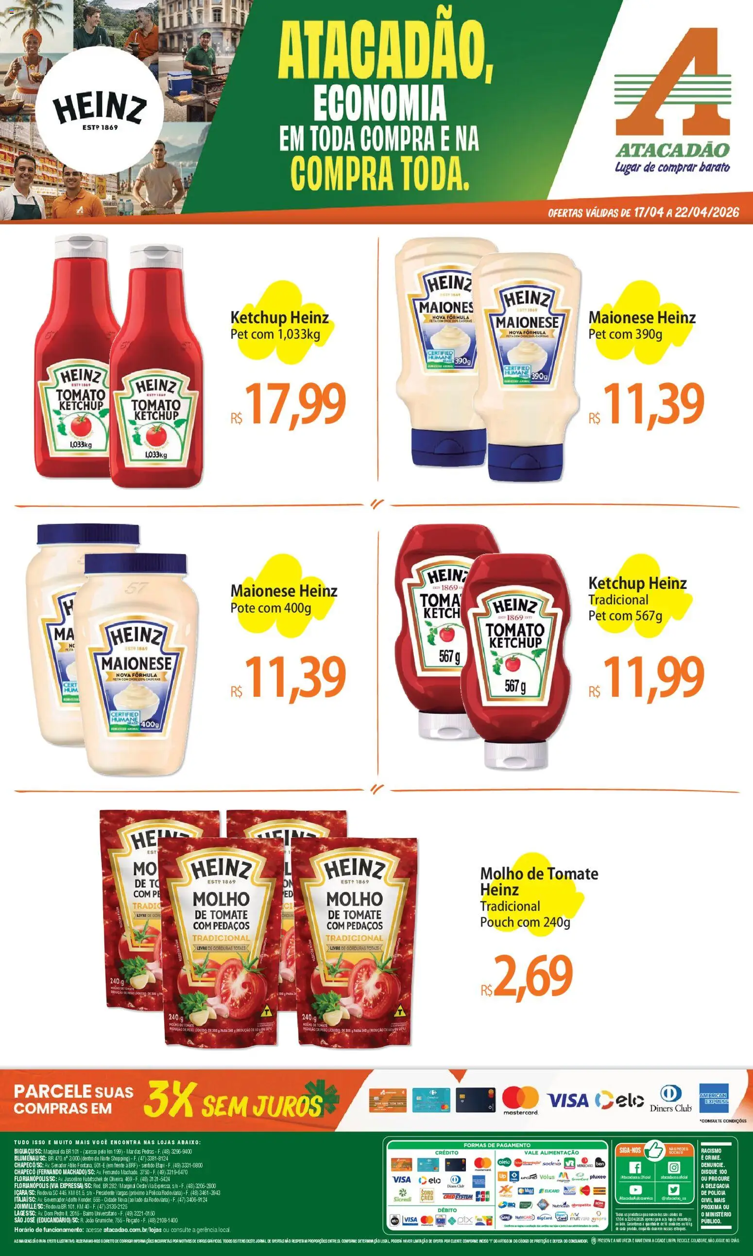 Pré-Visualização do folheto "Atacadão ofertas - SC" da loja Atacadão válido a partir de 17/04/2026