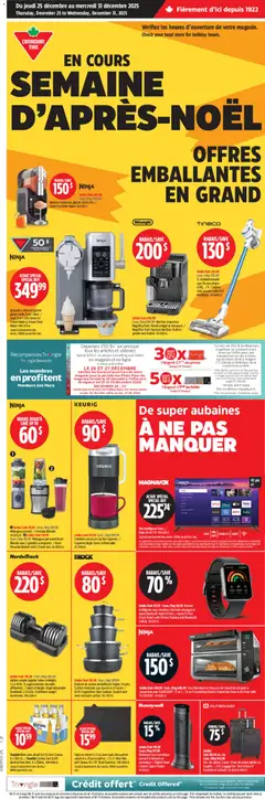 Preview of leaflet Circulaire from shop Canadian Tire is valid from Dec 25, 2025