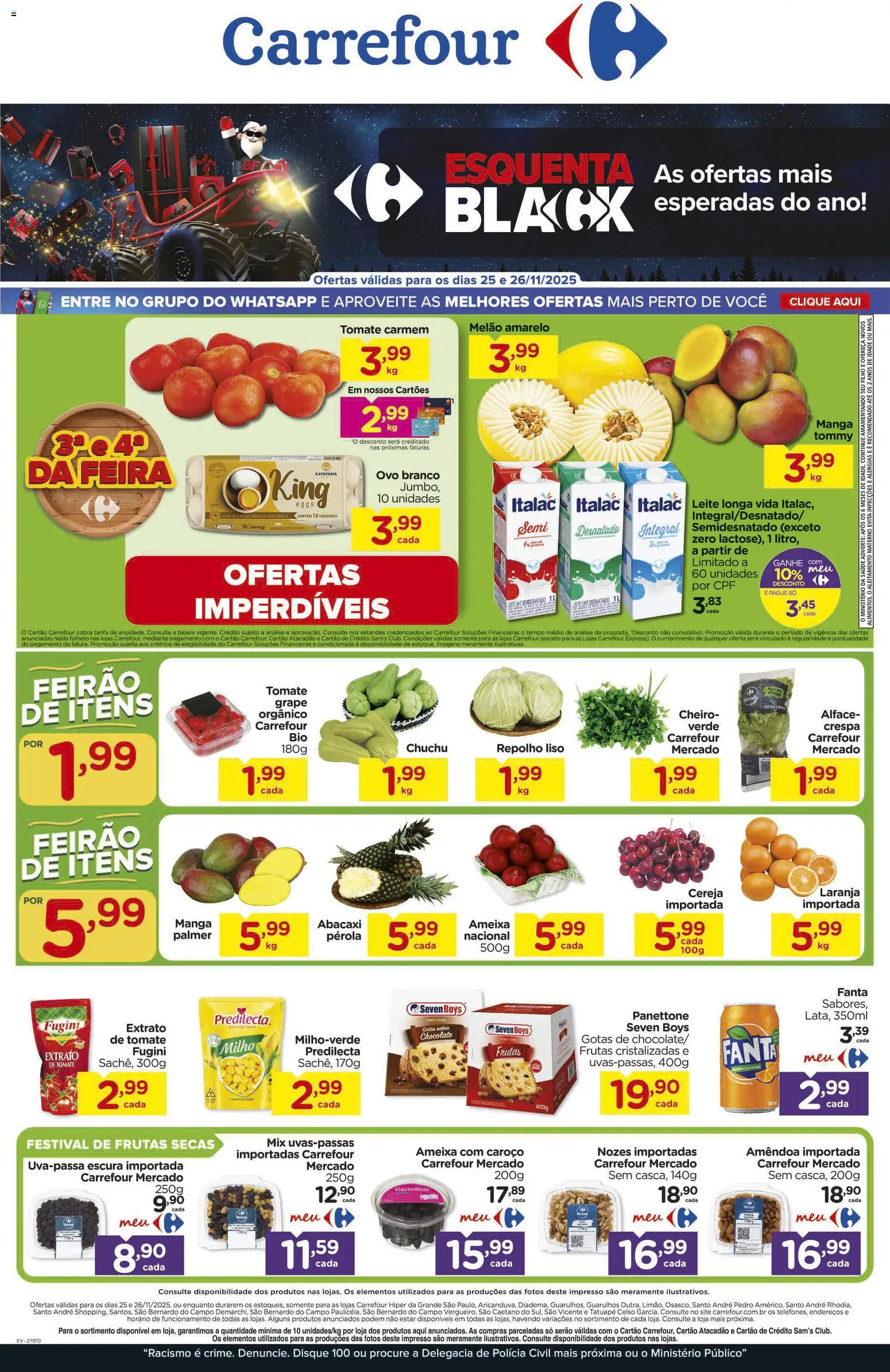 Pré-Visualização do folheto "Black Friday" da loja Carrefour válido a partir de 25/11/2025