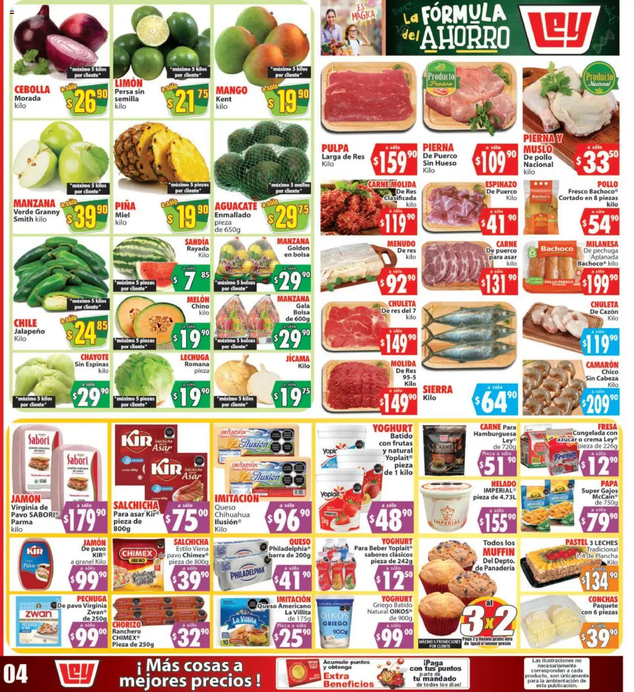 Folleto Autoservicio Casa Ley y sus promociones válidas desde el 31/07/2025 - Número de página 1 - Panadería, Papa, Manzana, Fresas, Sandía, Carne, Jamón, Res