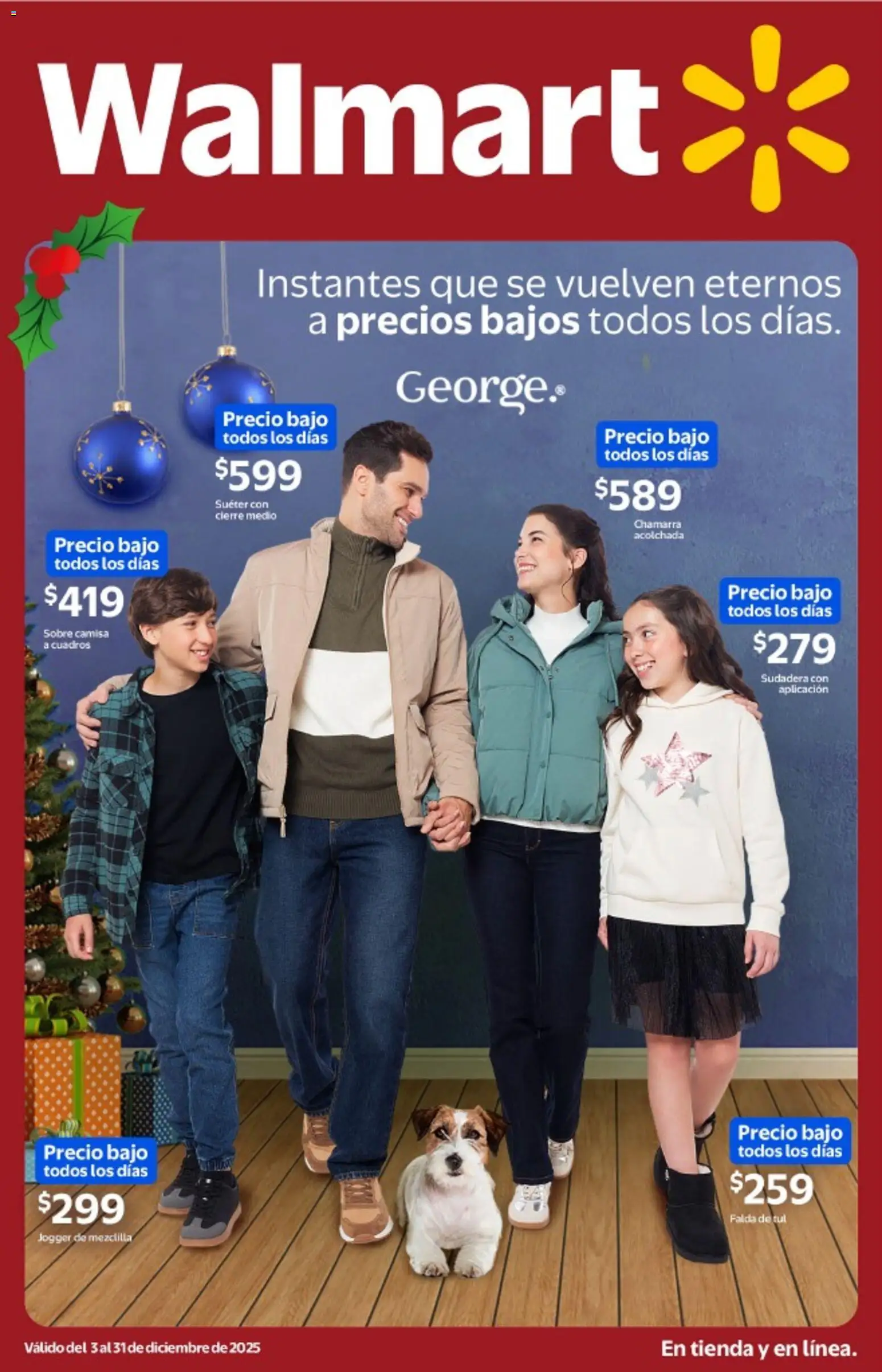 Vista previa las ofertas de la tienda Walmart - Catálogo Ropa de invierno desde el 03/12/2025 - Sudadera, Camisa, Chamarra, Suéter, Sobre, Falda