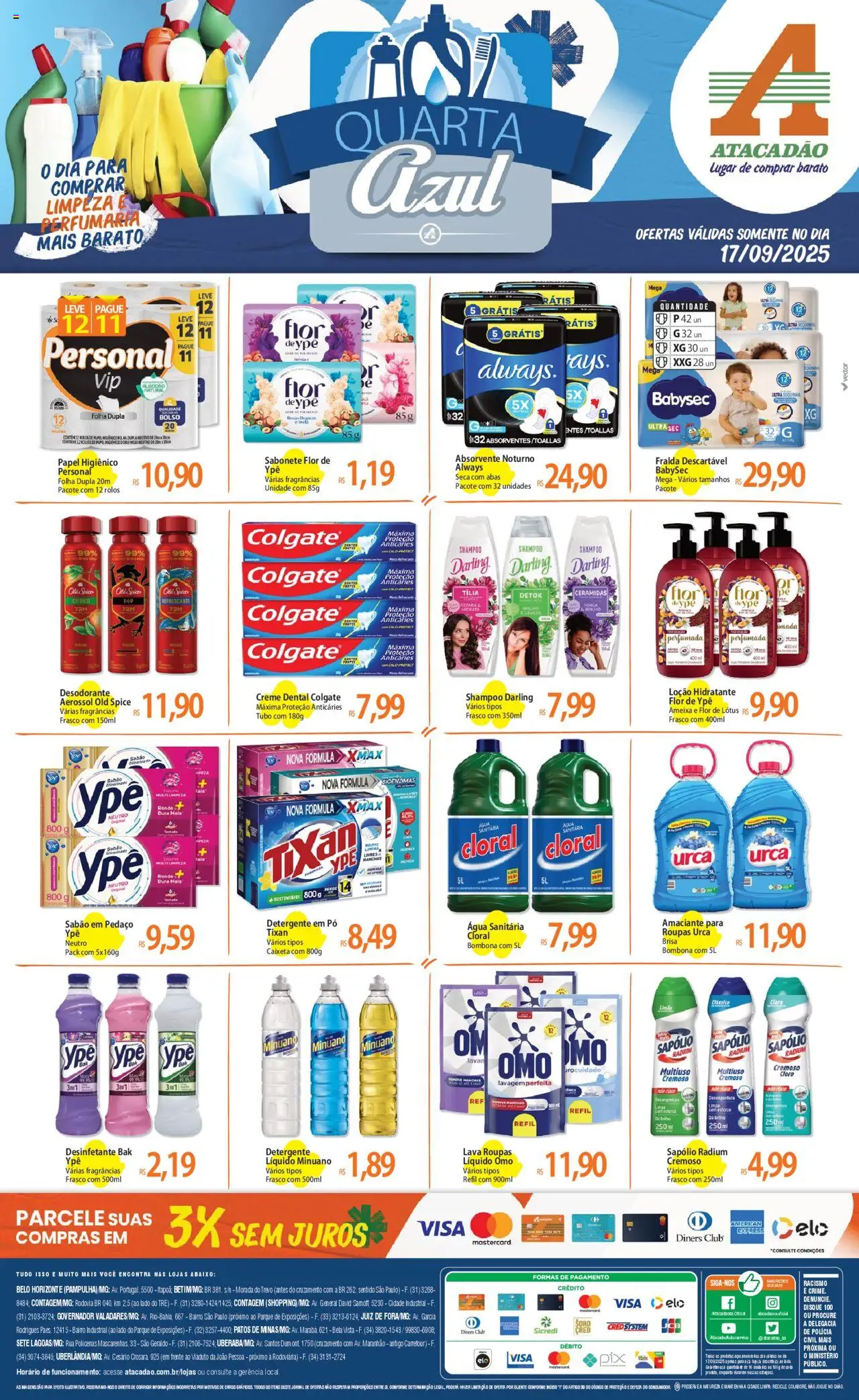 Atacadão folheto "Ofertas - MG" válido a partir de 17/09/2025 - número de página 1
