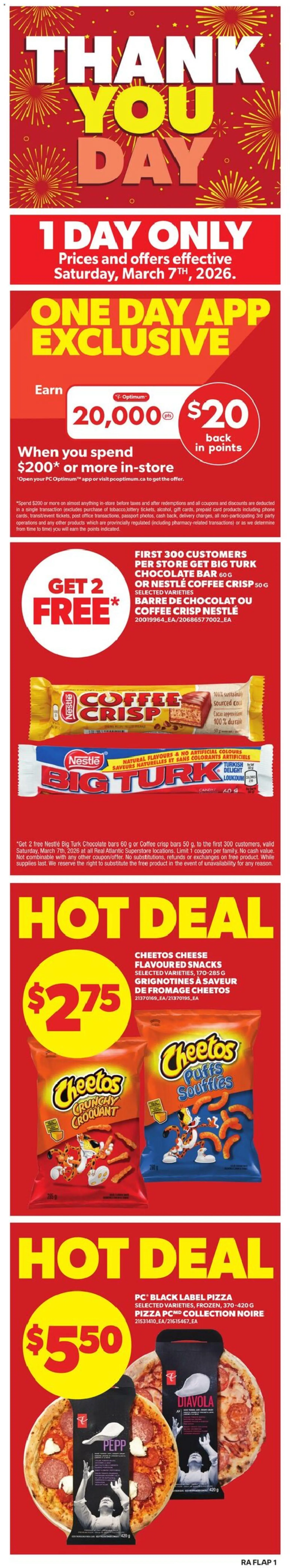 Preview of leaflet Atlantic Superstore weekly flyer - PE from shop Atlantic Superstore is valid from Mar 05, 2026