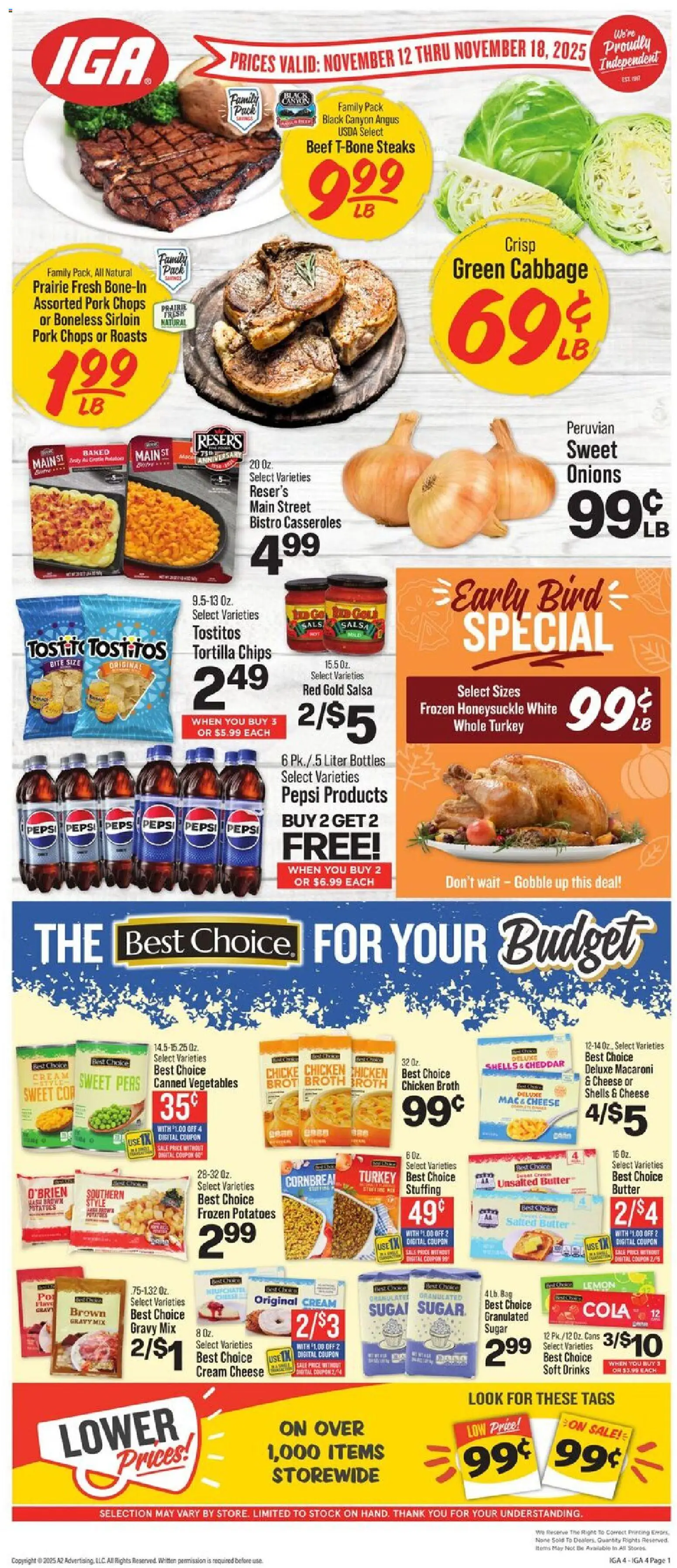 Ad Preview of IGA Weekly Ad from 11/12/2025