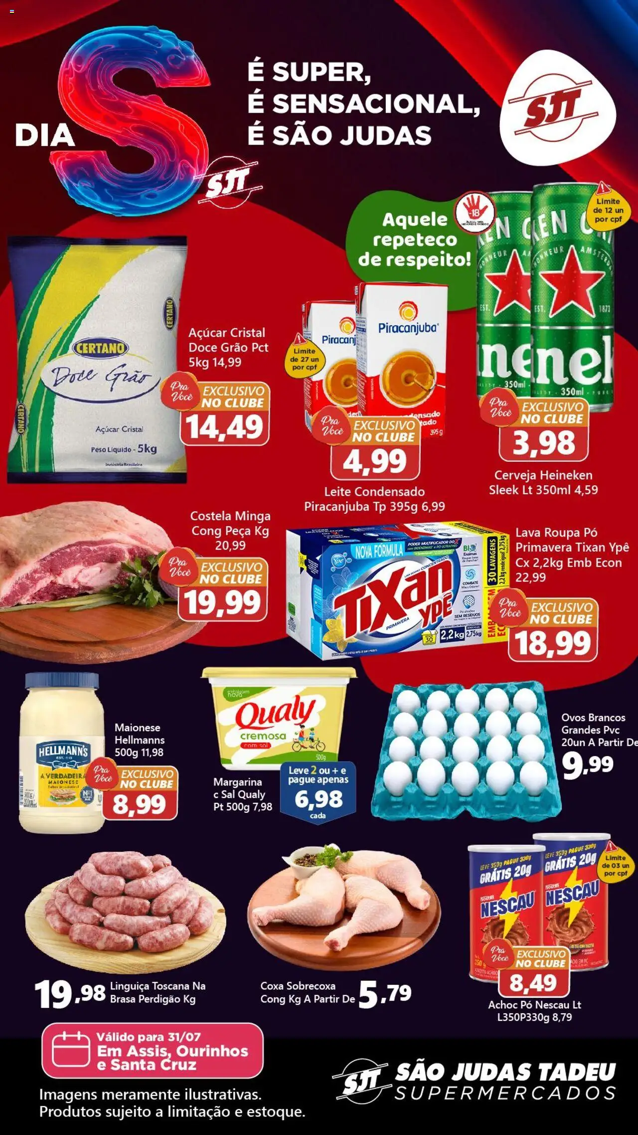 São Judas Tadeu folheto "Ofertas da semana" válido a partir de 31/07/2025 - número de página 1