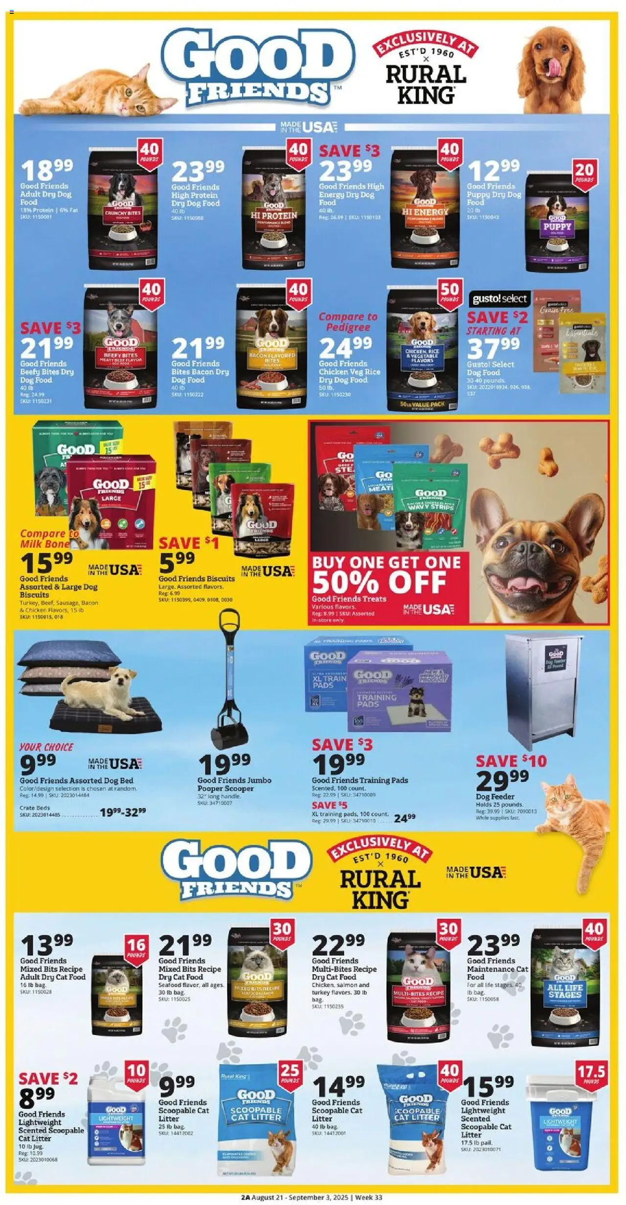 Rural King Weekly Ad from 08/21/2025 - Flyer - Page number 1