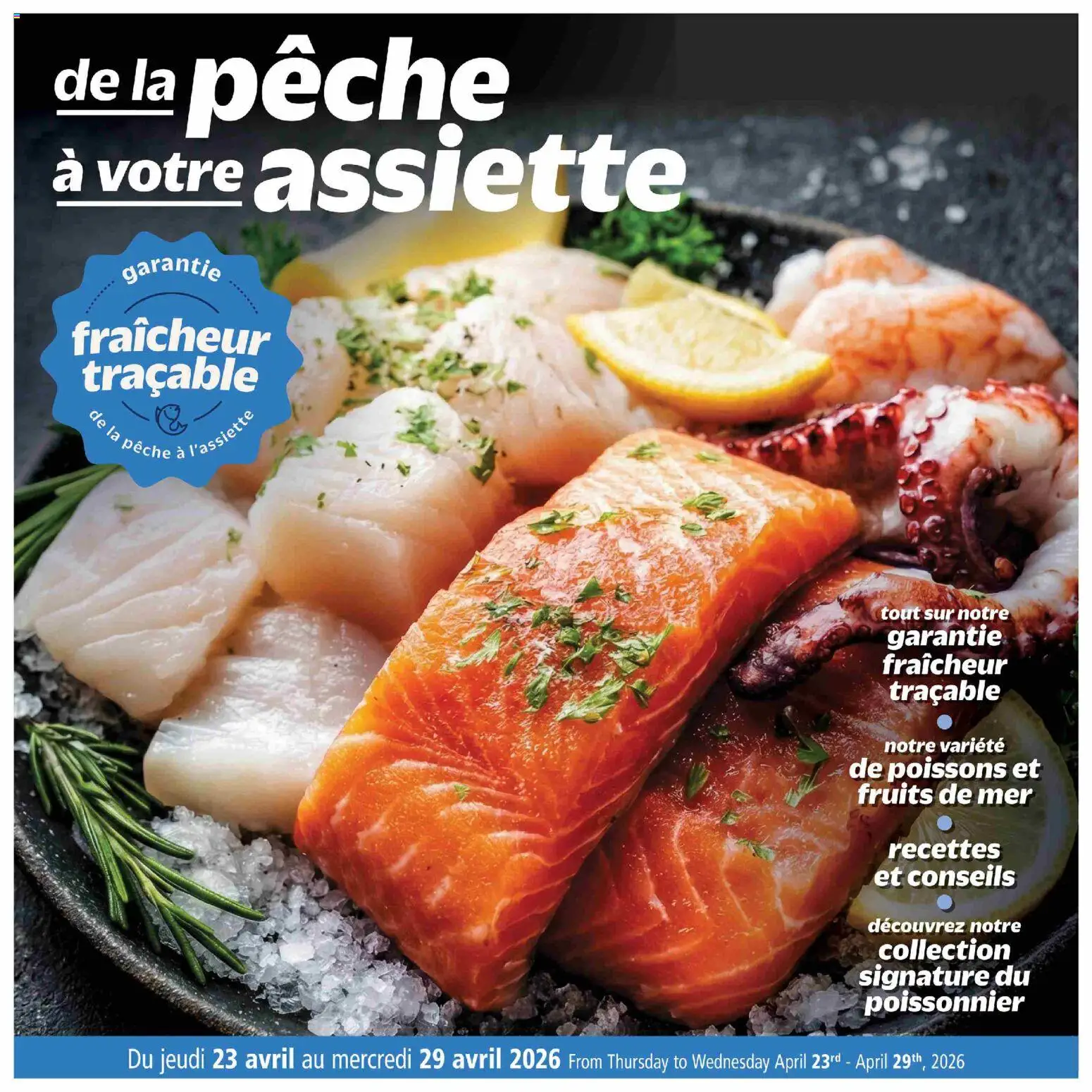 Preview of leaflet Metro circulaire - De la pêche à votre assiette from shop Metro is valid from Apr 23, 2026