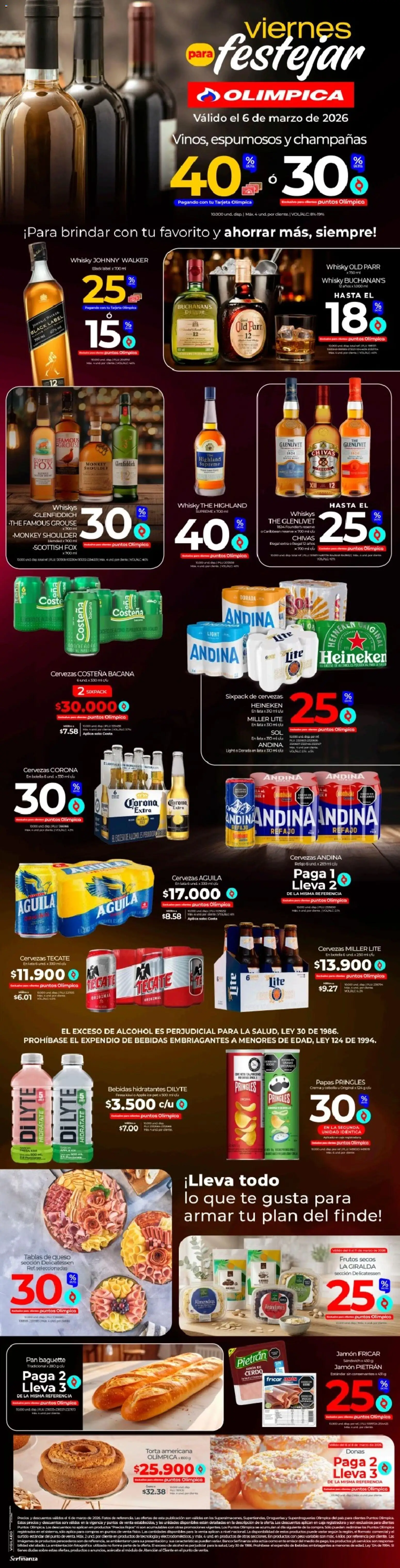 Vista previa del prospecto Olímpica catálogo del almacen Olímpica válida del 06/03/2026 al 06/04/2026