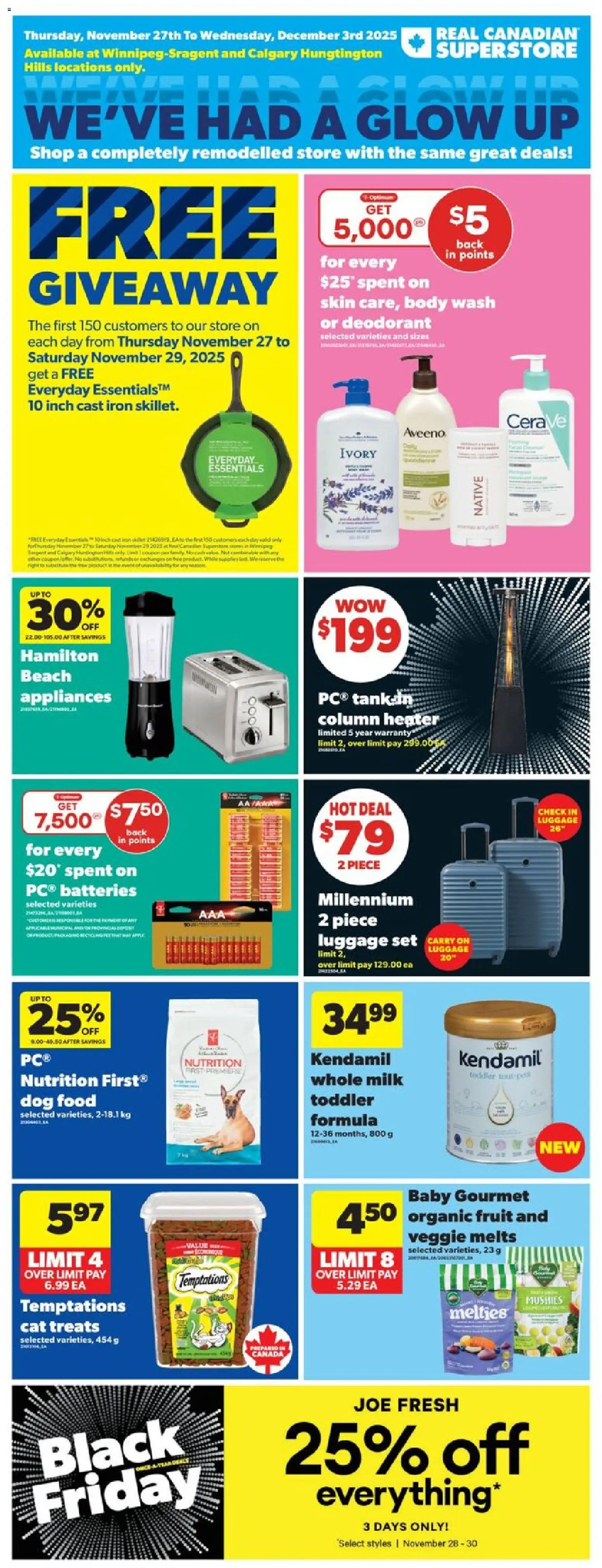 Preview of leaflet Weekly Flyer - MB from shop Real Canadian Superstore is valid from Nov 27, 2025