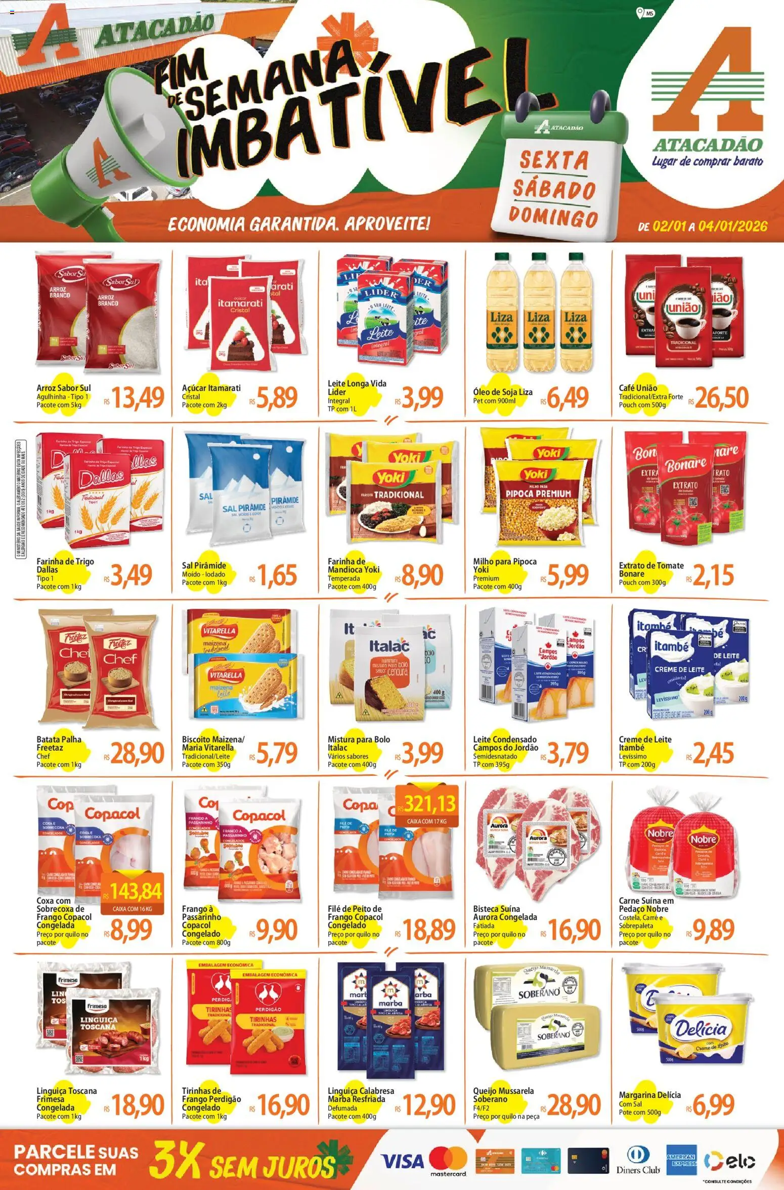 Pré-Visualização do folheto "Ofertas - MS" da loja Atacadão válido a partir de 02/01/2026