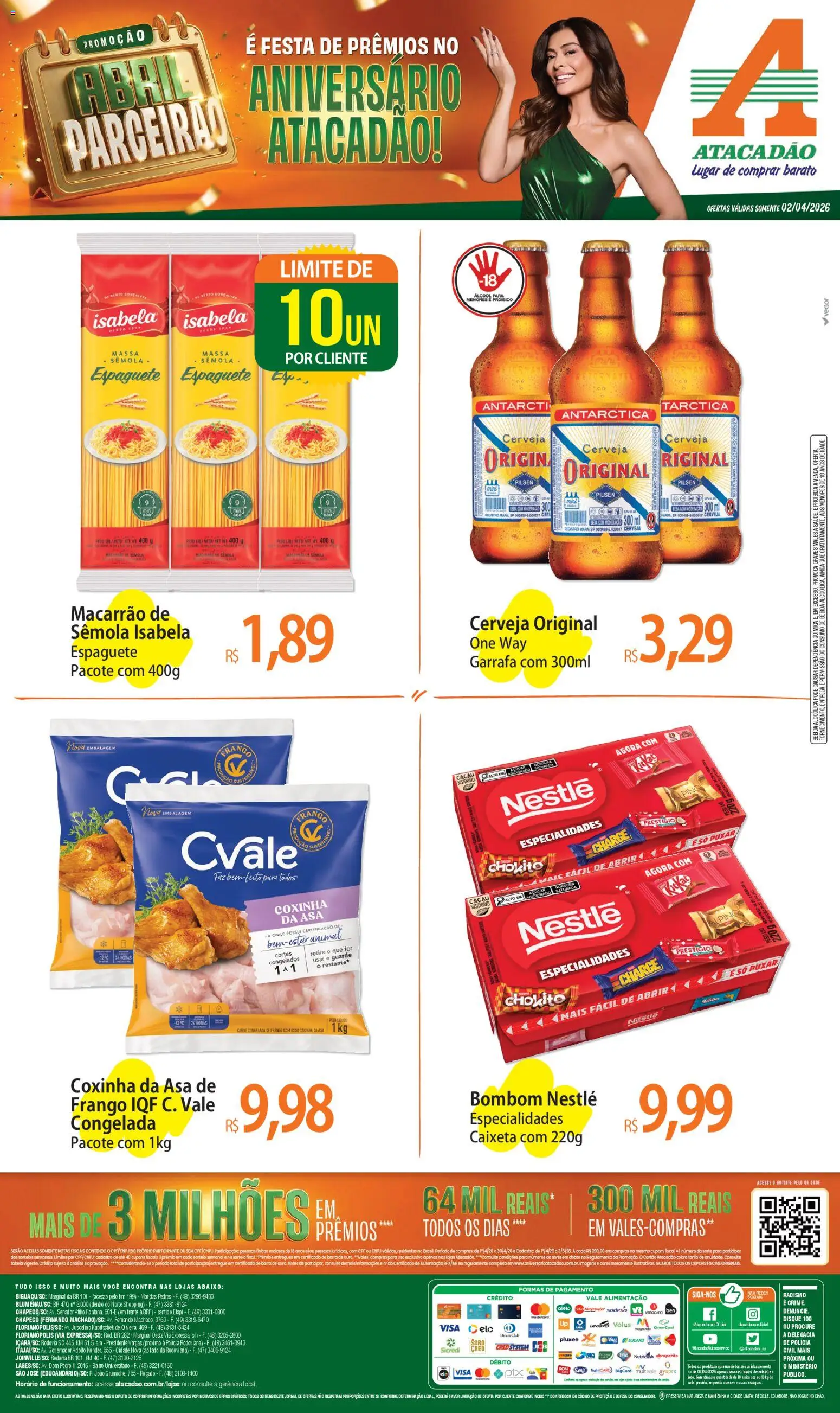Pré-Visualização do folheto "Atacadão ofertas - SC" da loja Atacadão válido a partir de 02/04/2026