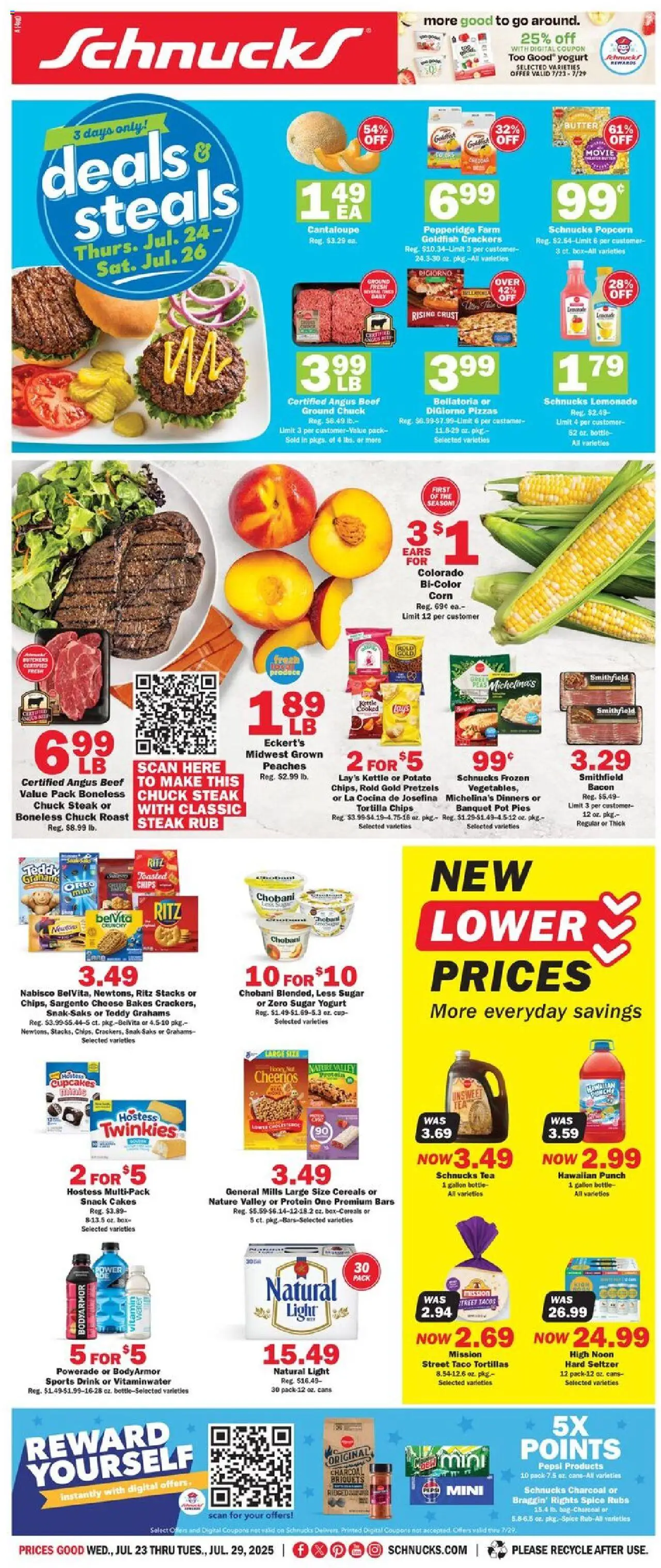 Schnucks Weekly Ad from 07/23/2025 - Flyer - Page number 1