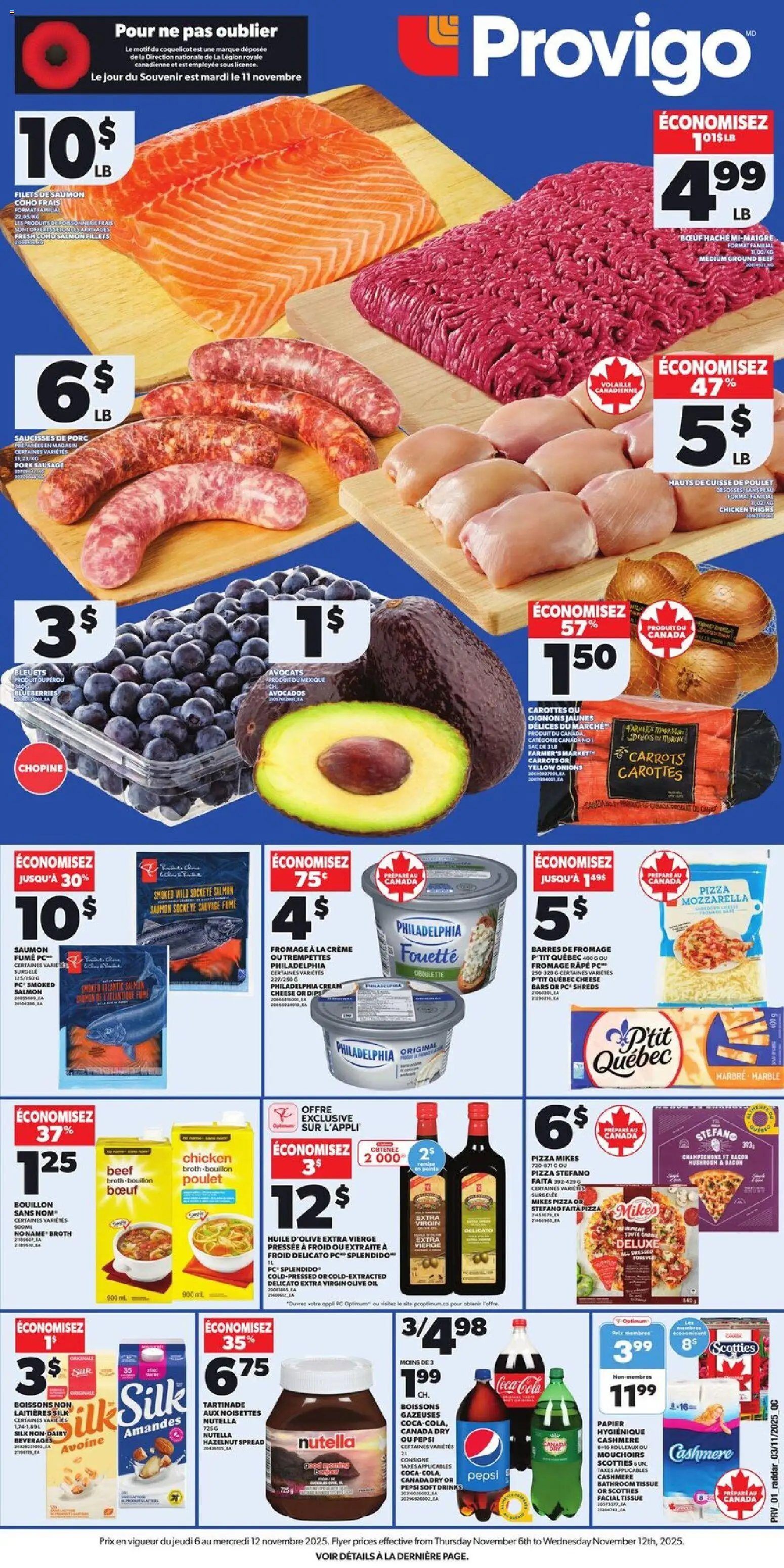 Preview of leaflet Weekly flyer / circulaire from shop Provigo is valid from Nov 06, 2025