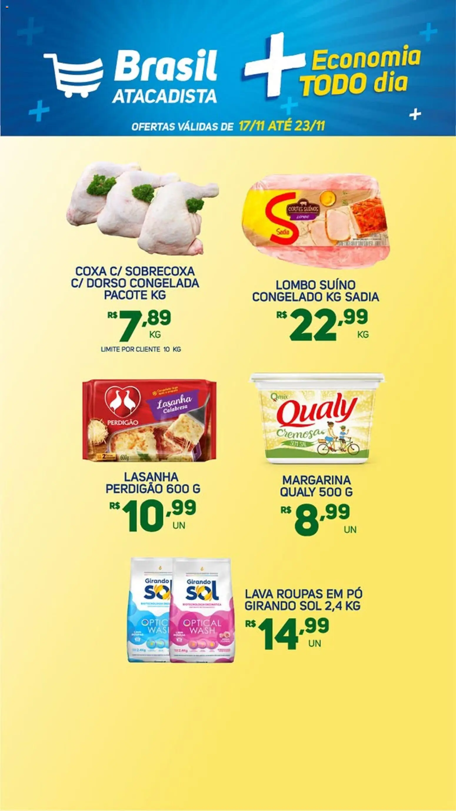 Pré-Visualização do folheto "Ofertas da semana" da loja Brasil Atacadista válido a partir de 17/11/2025