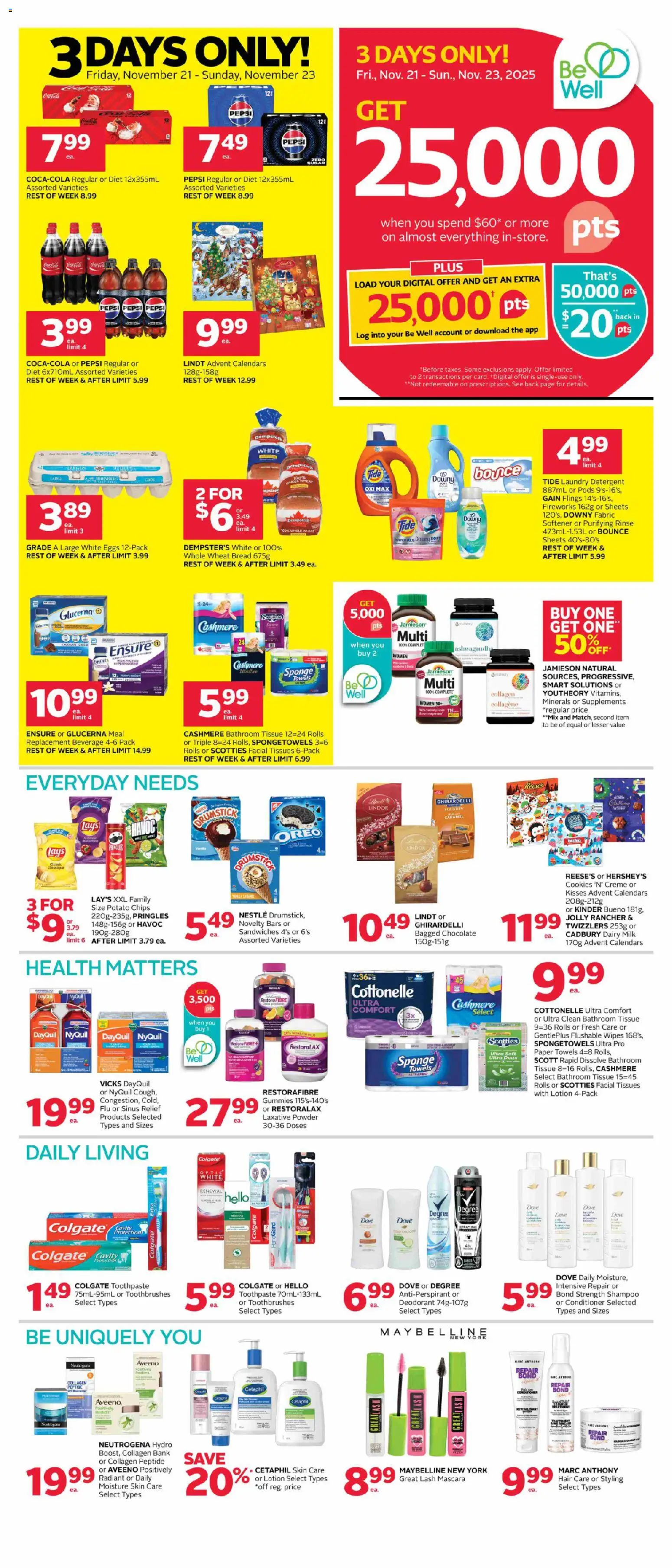 Preview of leaflet Weekly flyer / circulaire from shop Rexall is valid from Nov 21, 2025