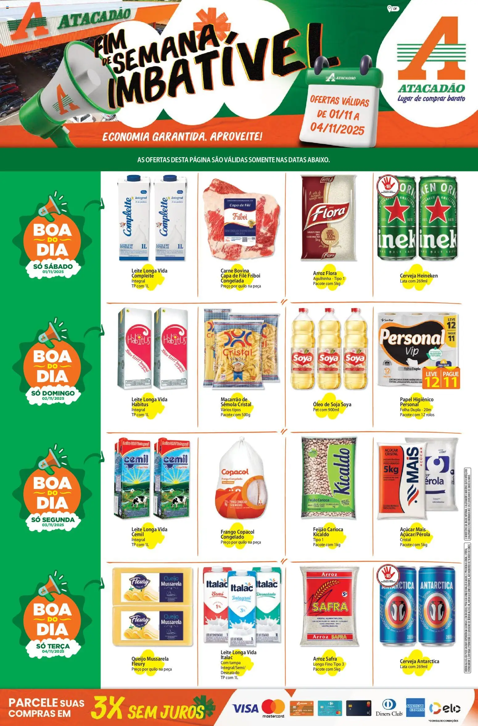 Pré-Visualização do folheto "Ofertas - DF" da loja Atacadão válido a partir de 01/11/2025