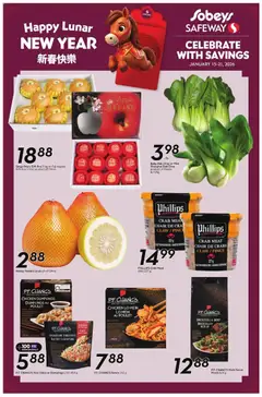 Un aperçu du dépliant Seasonal flyer - AB du magasin Sobeys est valide à partir 15 janv. 2026