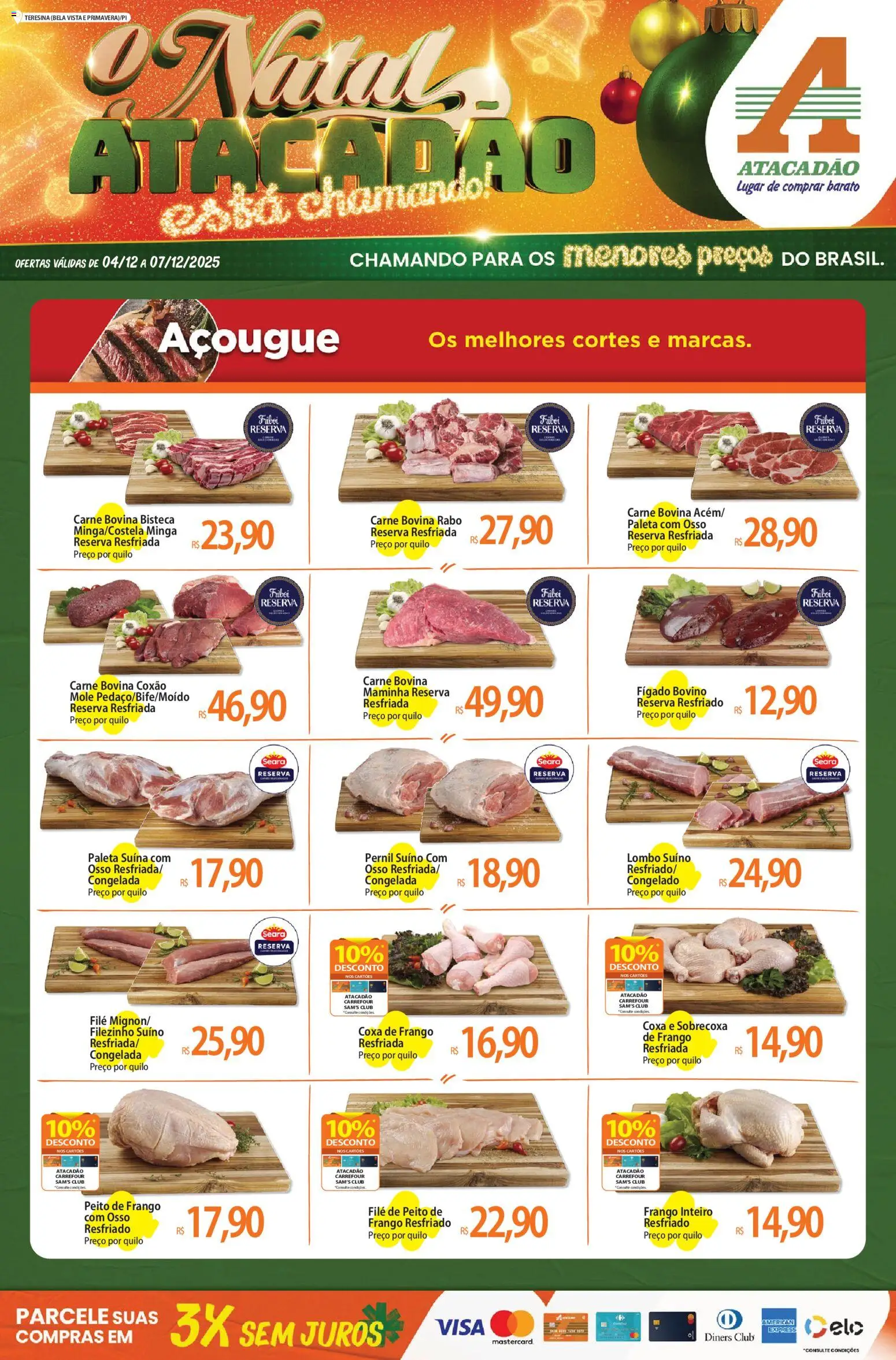 Pré-Visualização do folheto "Ofertas - PI" da loja Atacadão válido a partir de 04/12/2025