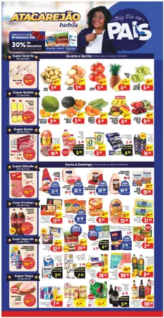 Pré-Visualização do folheto "Ofertas Atacarejão" da loja Barbosa Supermercados válido a partir de 06/08/2025