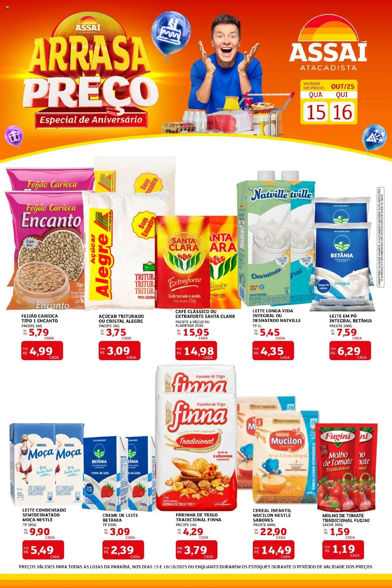 Assaí Atacadista folheto "Encarte - PB" válido a partir de 15/10/2025 - número de página 1