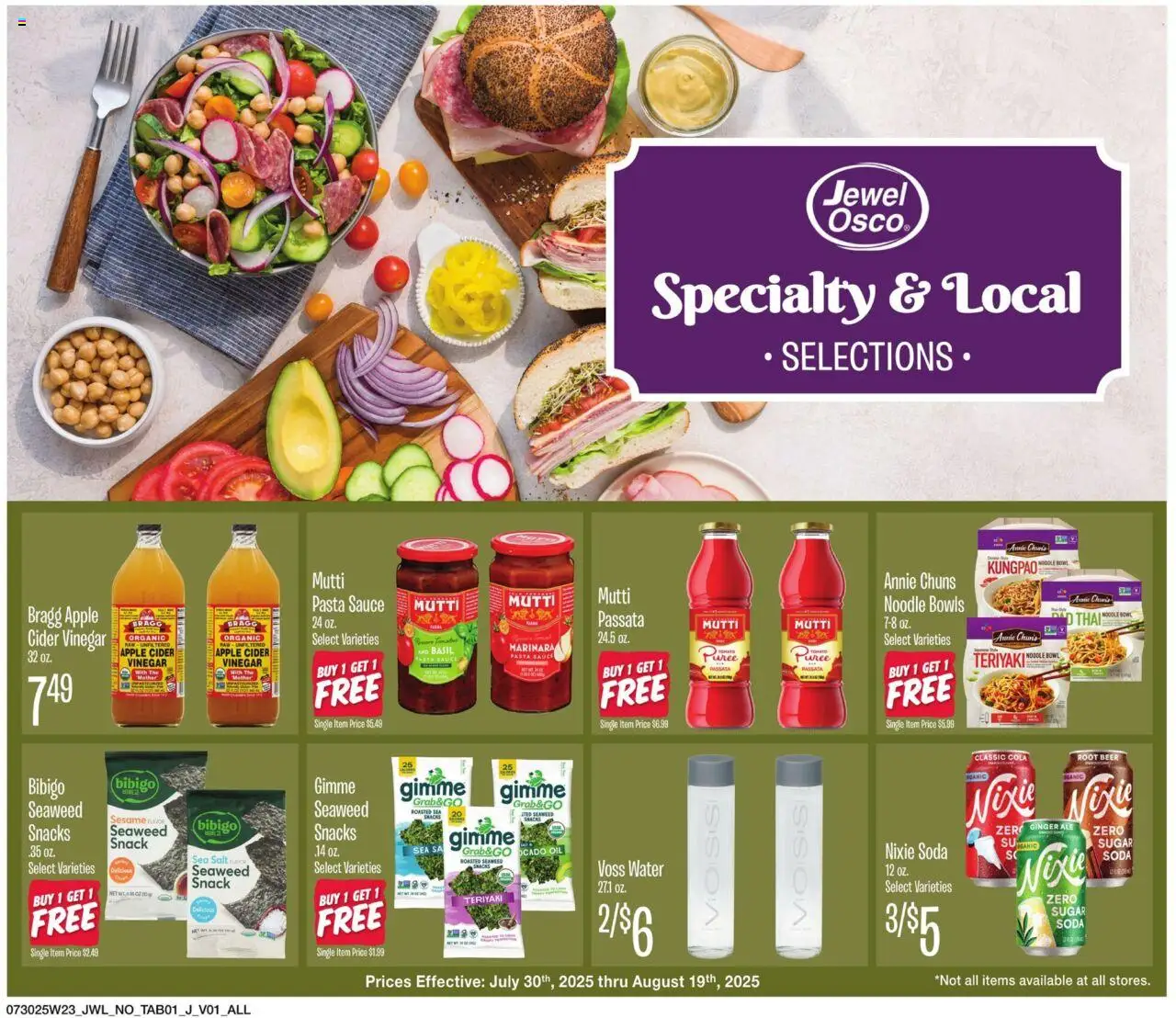 Jewel Osco Specialty Publication from 07/30/2025 - Flyer - Page number 1