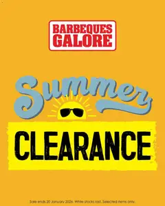 Preview of catalogue Catalogue from shop Barbeques Galore valid 09/01/2026