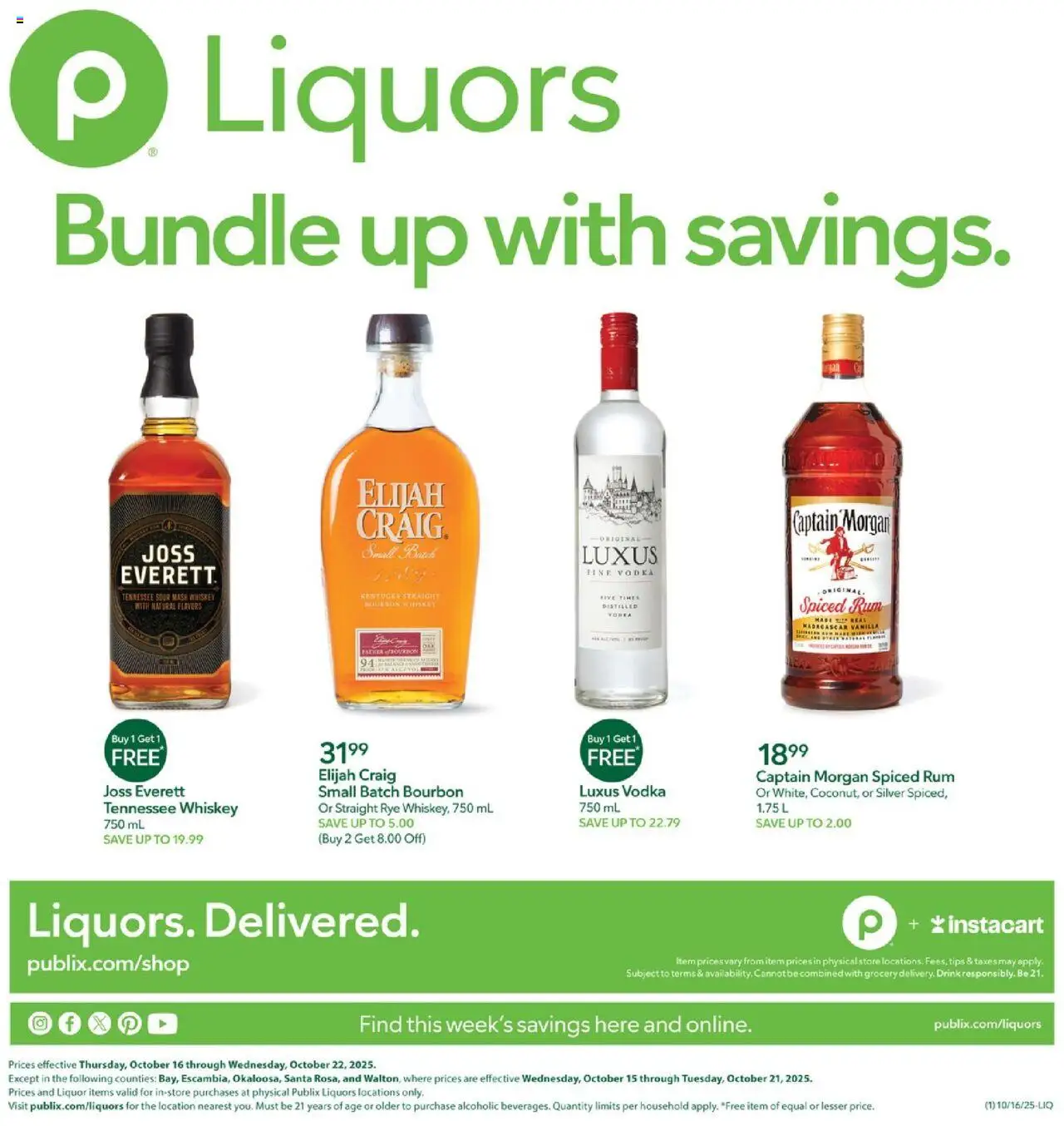 Publix Weekly ad from (10/16/2025) - Ad this week, Flyer - Page number 1