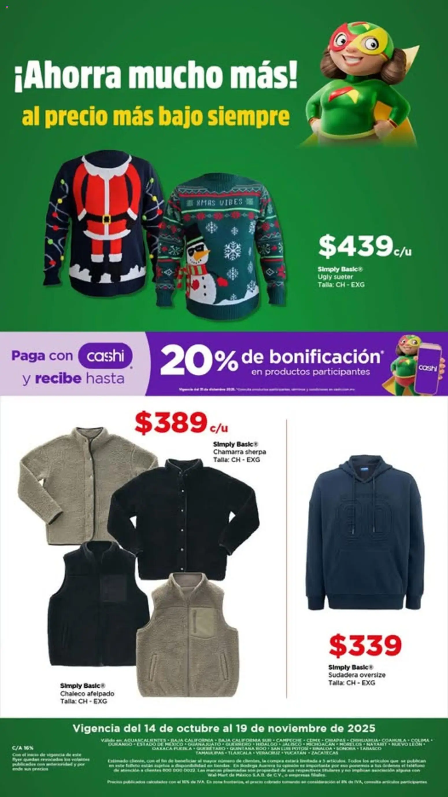 Vista previa las ofertas de la tienda Bodega Aurrerá - Folleto Ahorra mucho más desde el 14/10/2025 