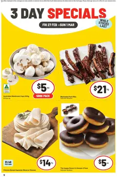 Preview of catalogue 3 Day Specials NSW from shop IGA valid 27/02/2026