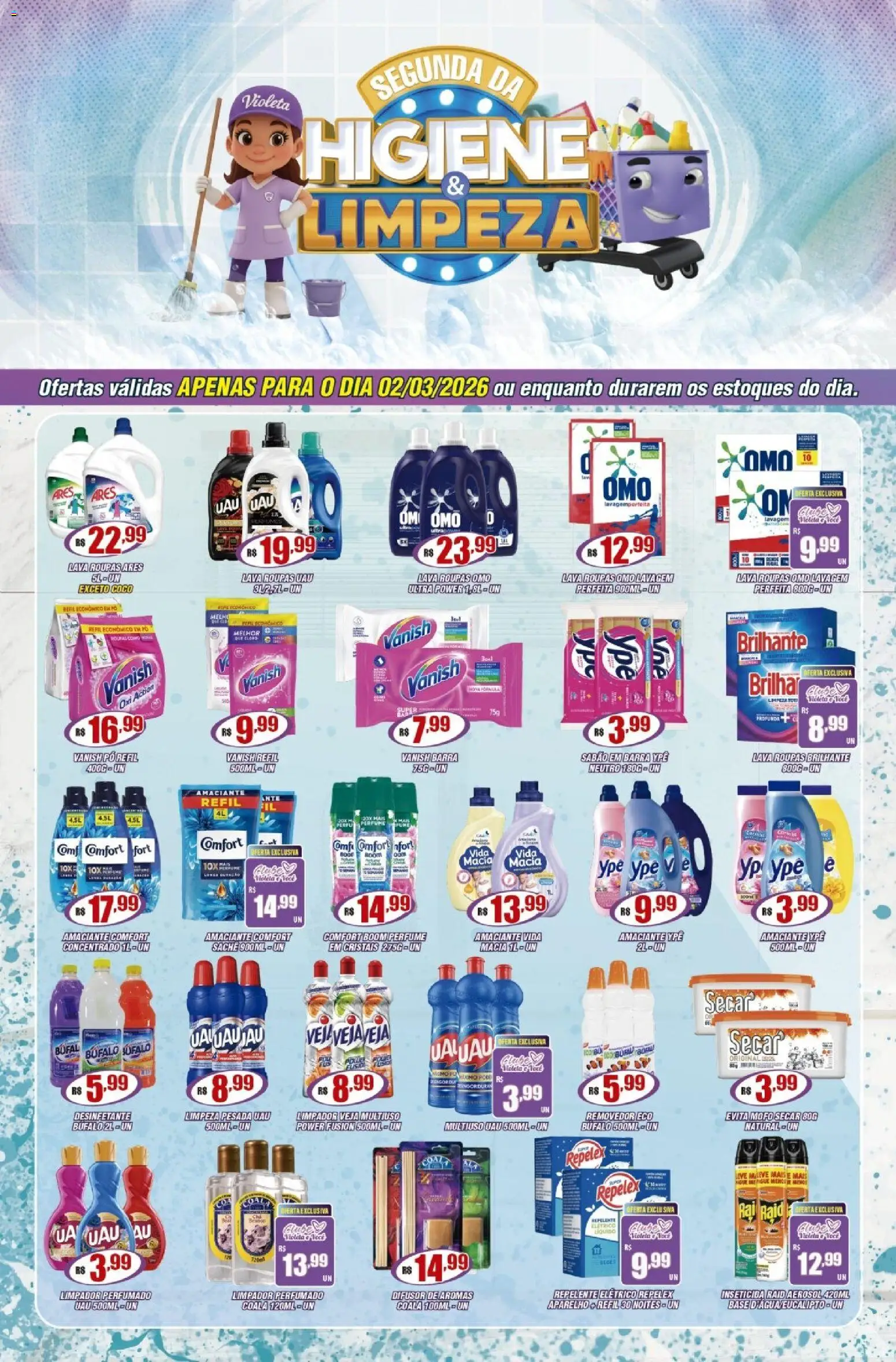 Pré-Visualização do folheto "Violeta Supermercados - Ofertas da semana" da loja Violeta Supermercados válido a partir de 02/03/2026