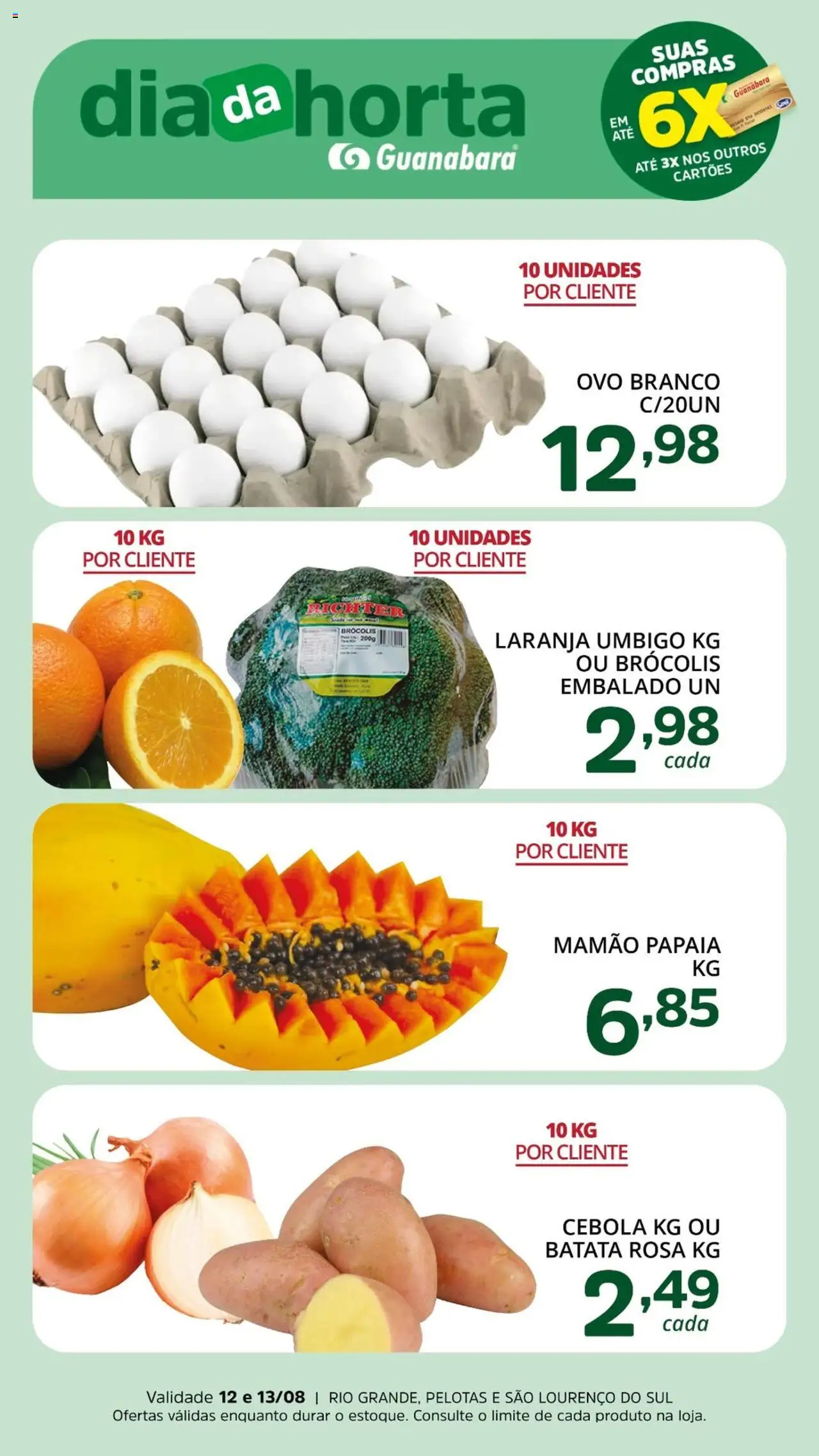 Supermercado Guanabara folheto "Ofertas da semana" válido a partir de 12/08/2025 - número de página 1