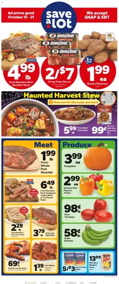 Ad Preview of Save a Lot Weekly Ad from 10/15/2025