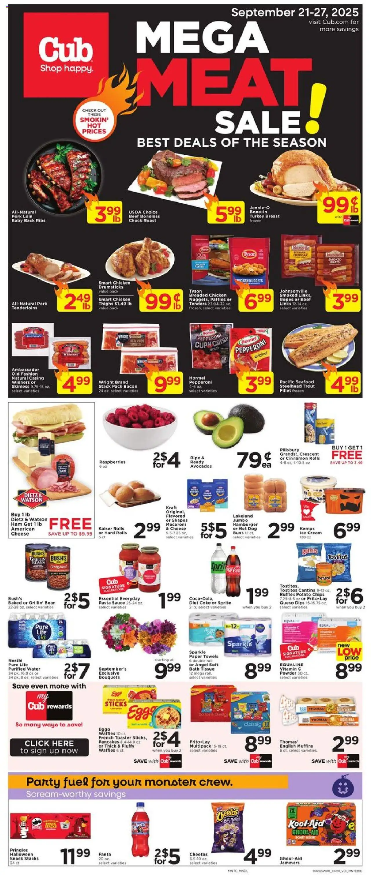 Cub Foods Weekly Ad from 09/21/2025 - Flyer - Page number 1