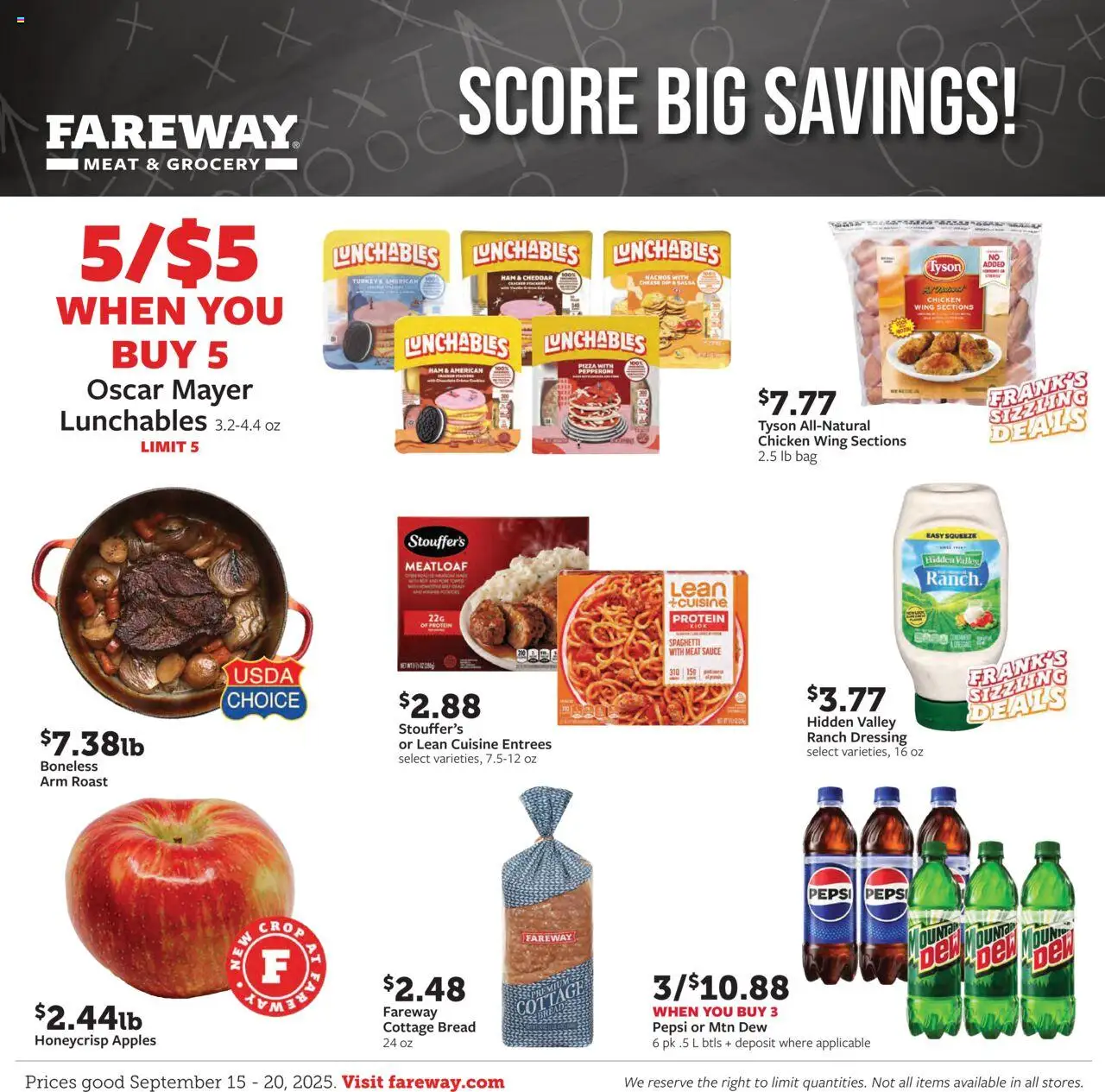 Fareway Weekly Ad from 09/15/2025 - Flyer - Page number 1