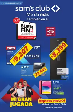 Vista previa las ofertas de la tienda Sam's Club - Buen Fin desde el 13/11/2025 