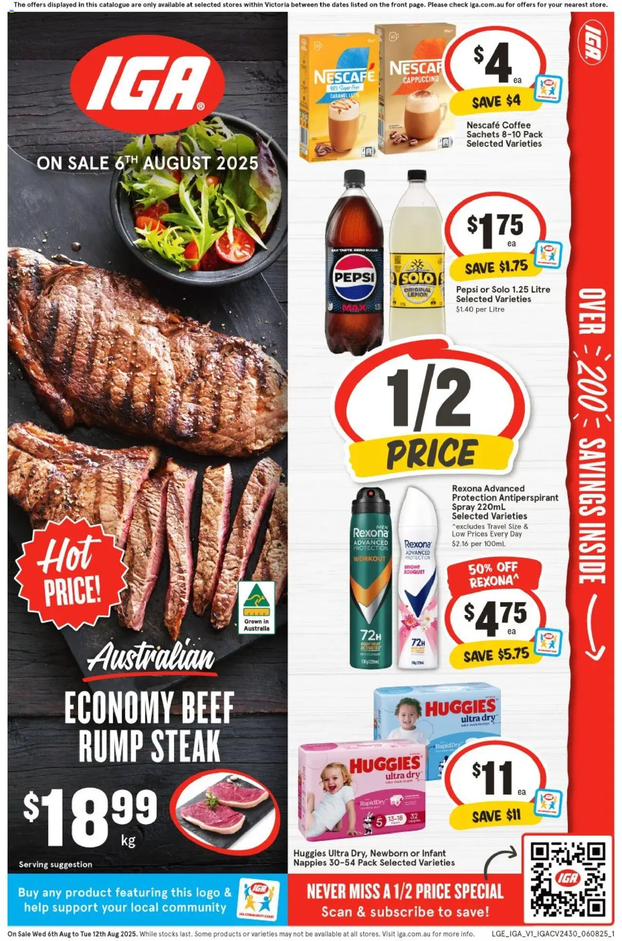 IGA catalogue valid from 06/08/2025 - page 1