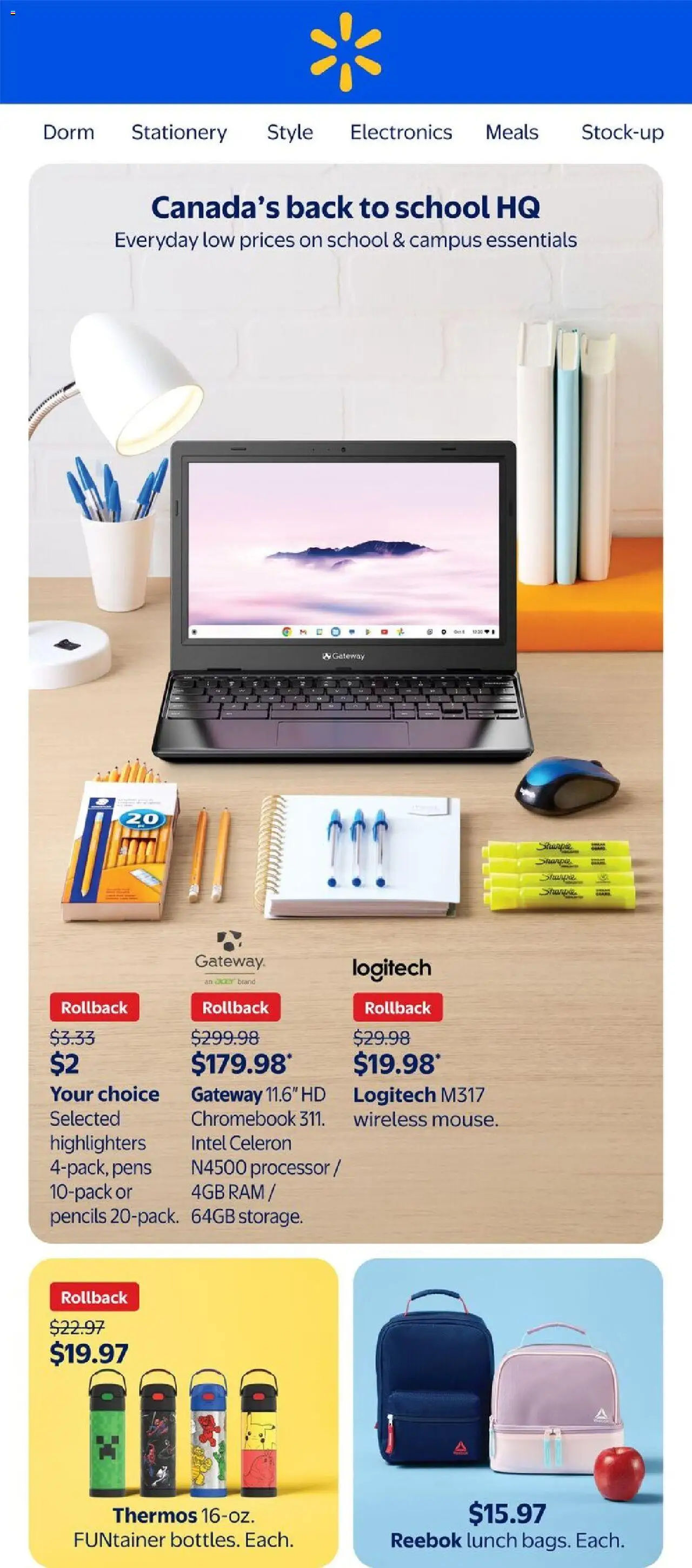 Walmart flyer valid from Aug 07, 2025 - page number 1