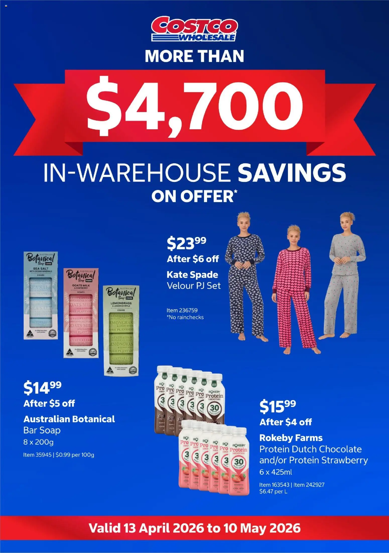Preview of catalogue Costco In-warehouse savings from shop Costco valid 13/04/2026