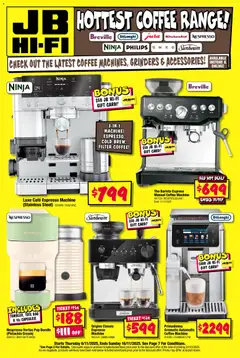 Preview of catalogue Hottest Coffee Range from shop JB Hi-Fi valid 06/11/2025