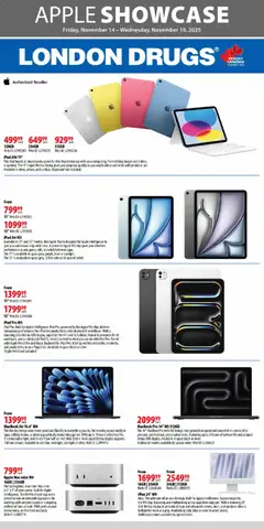 Preview of leaflet Apple Special Insert from shop London Drugs is valid from Nov 14, 2025