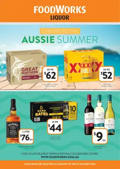 Preview of catalogue Liquor VIC from shop Foodworks valid 14/01/2026