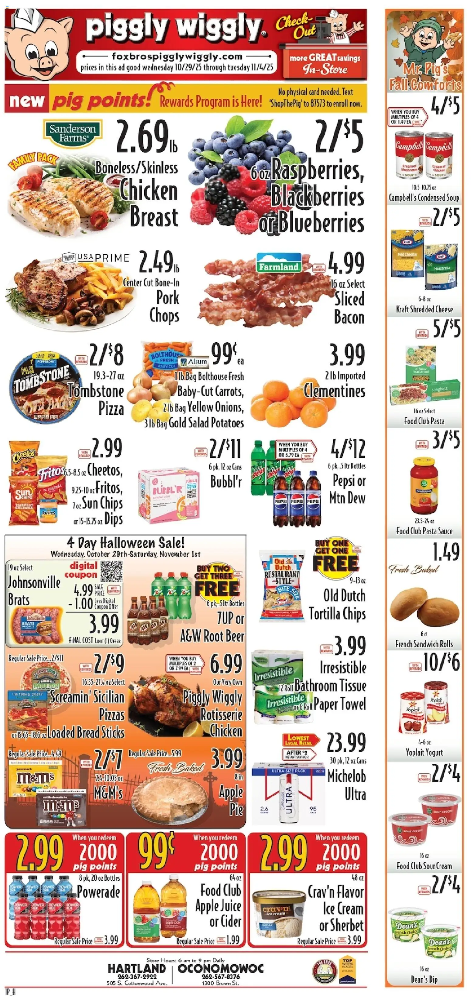 Piggly Wiggly Weekly Ad from 10/29/2025 - Flyer - Page number 1