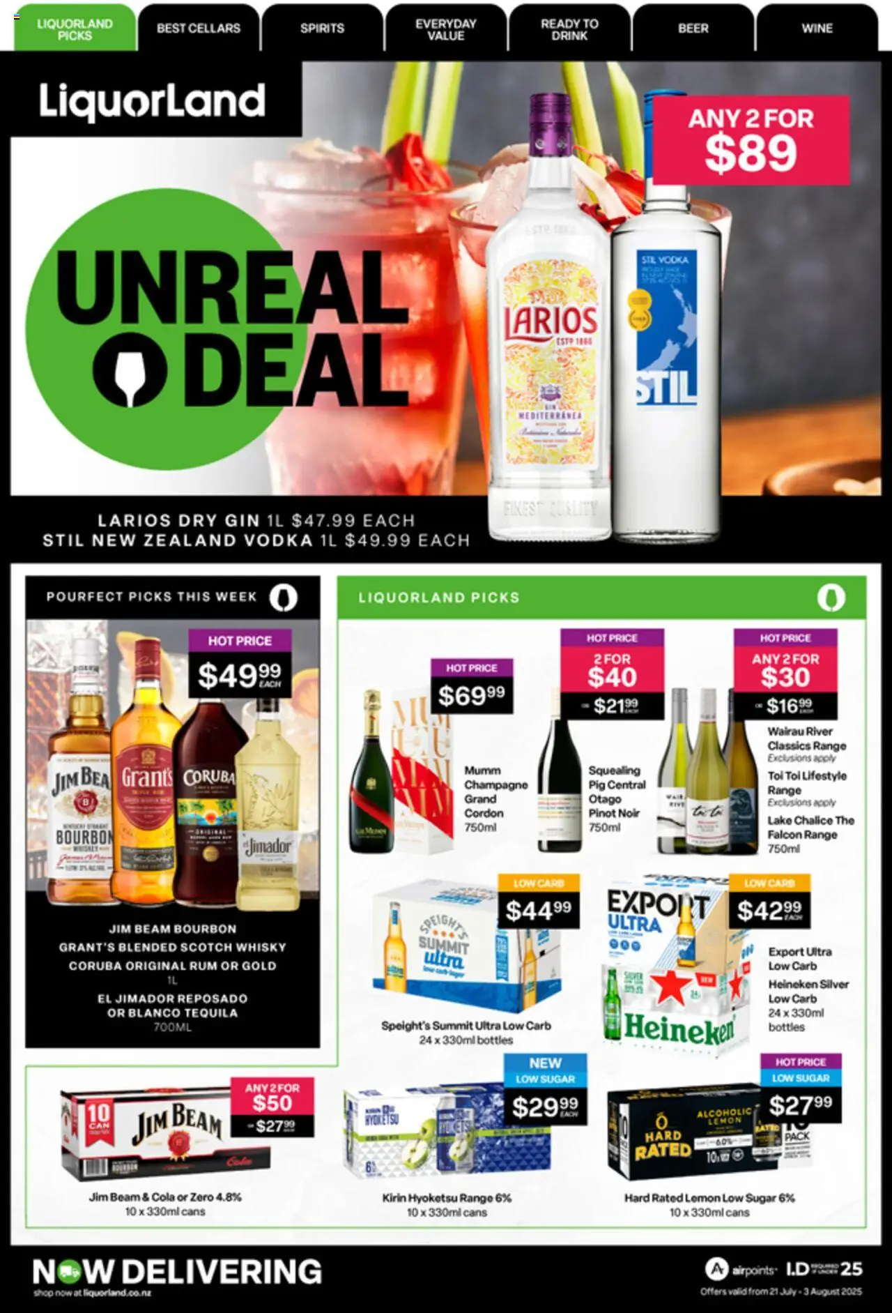 Catalogue Liquorland catalogue valid from 21 Jul 2025 - page 1