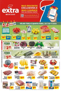 Pré-Visualização do folheto "Ofertas de Mercado Terça e Quinta" da loja Extra válido a partir de 25/11/2025