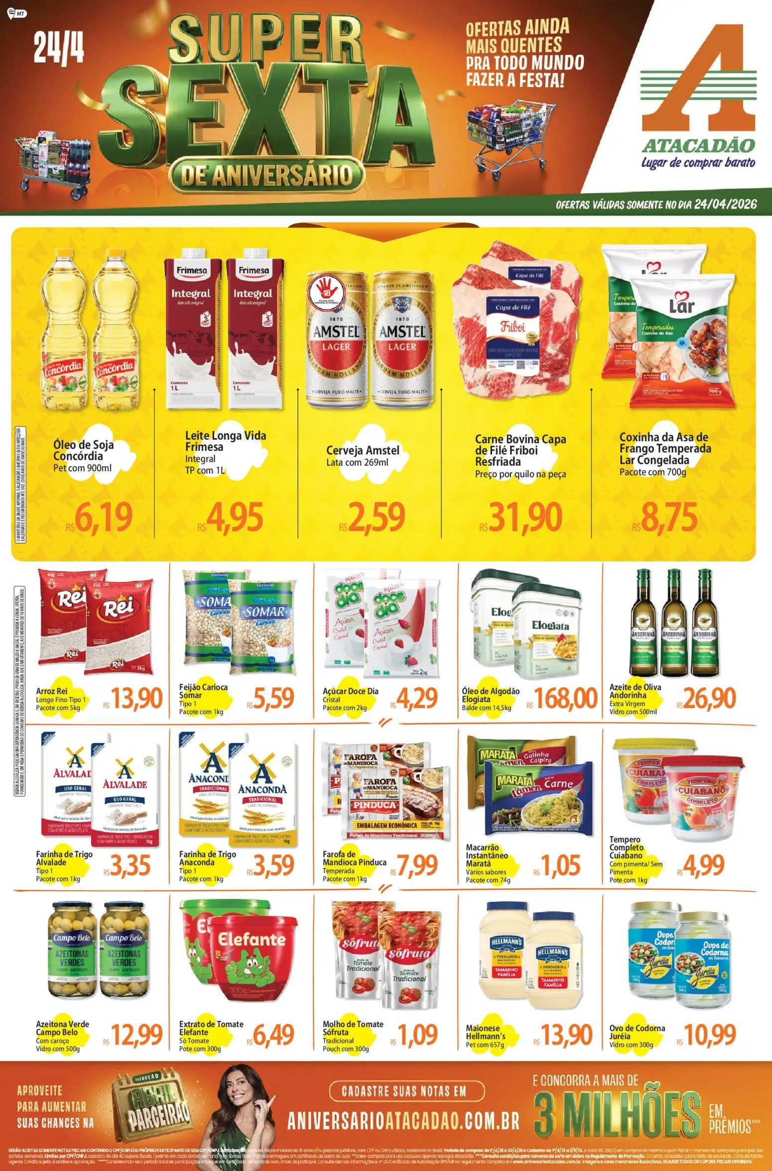 Pré-Visualização do folheto "Atacadão ofertas - MT" da loja Atacadão válido a partir de 24/04/2026