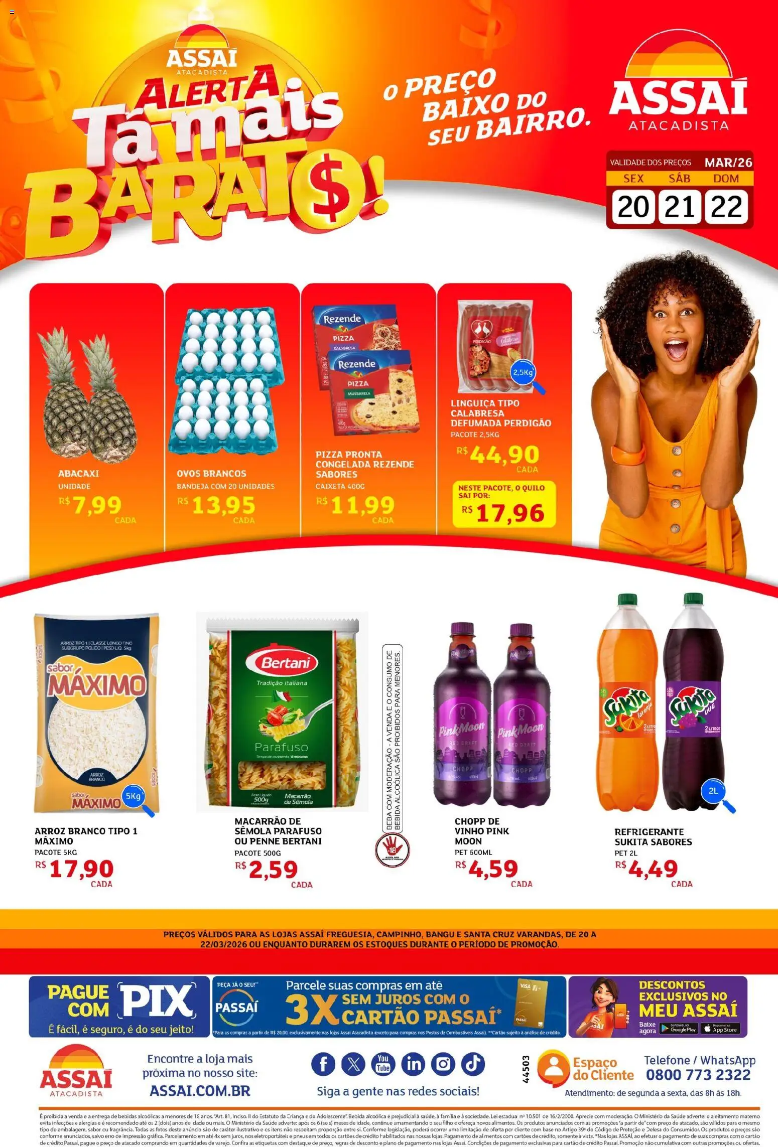 Pré-Visualização do folheto "Assaí Atacadista ofertas - RJ" da loja Assaí Atacadista válido a partir de 20/03/2026