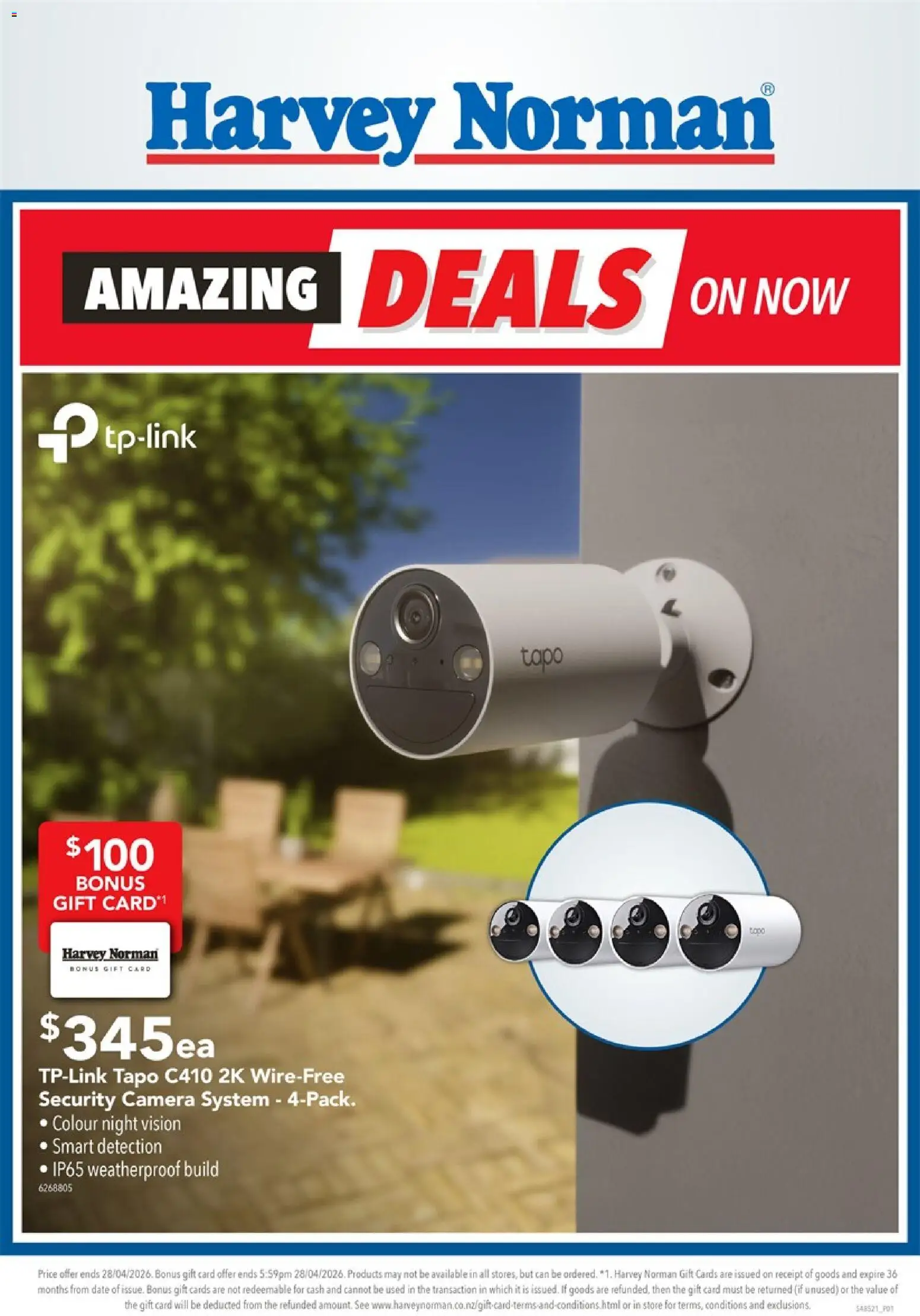 Preview of catalogue Harvey Norman Amazing Deals on Home Security from shop Harvey Norman valid 25 Apr 2026