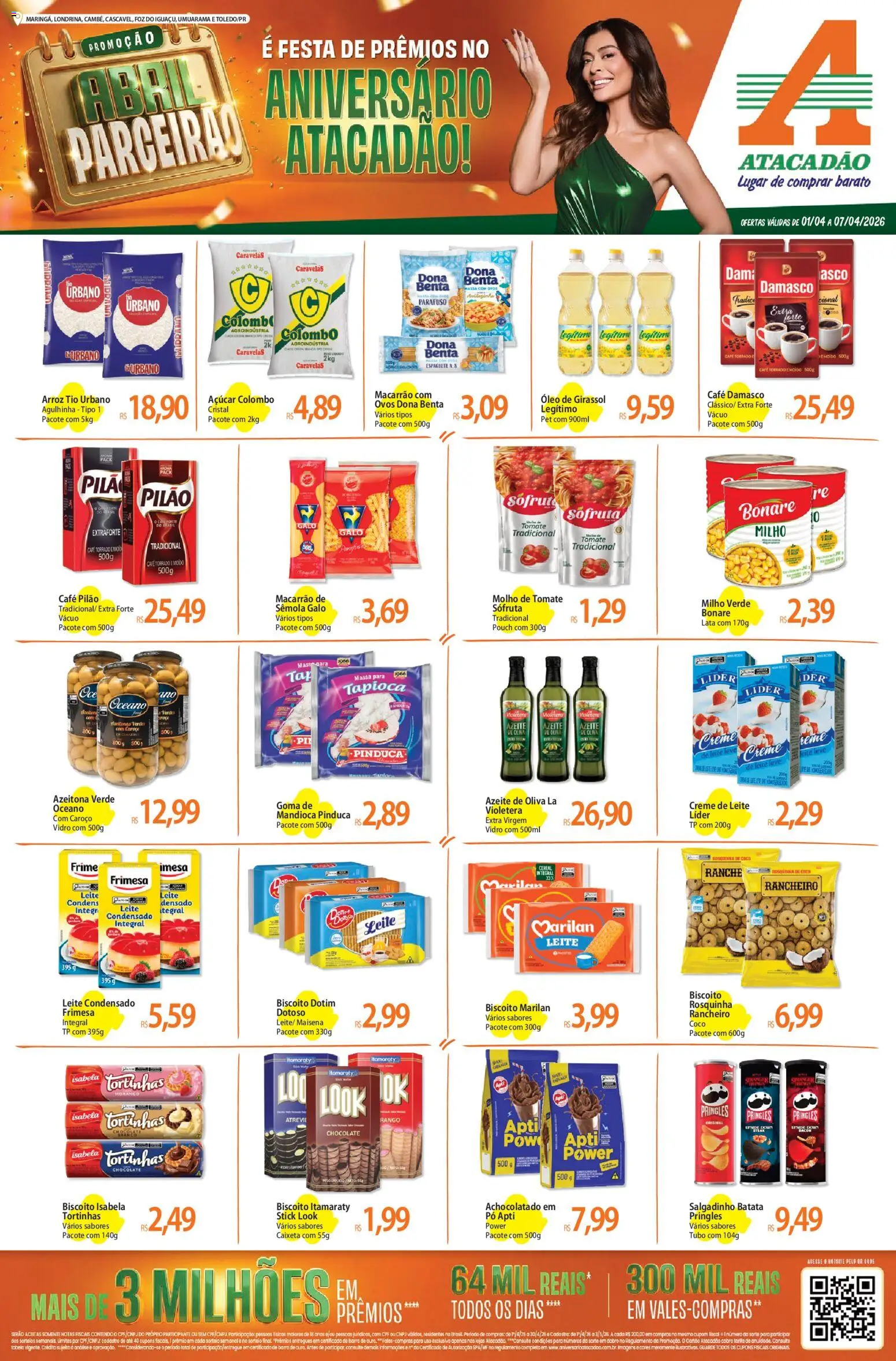 Pré-Visualização do folheto "Atacadão ofertas - PR" da loja Atacadão válido a partir de 01/04/2026