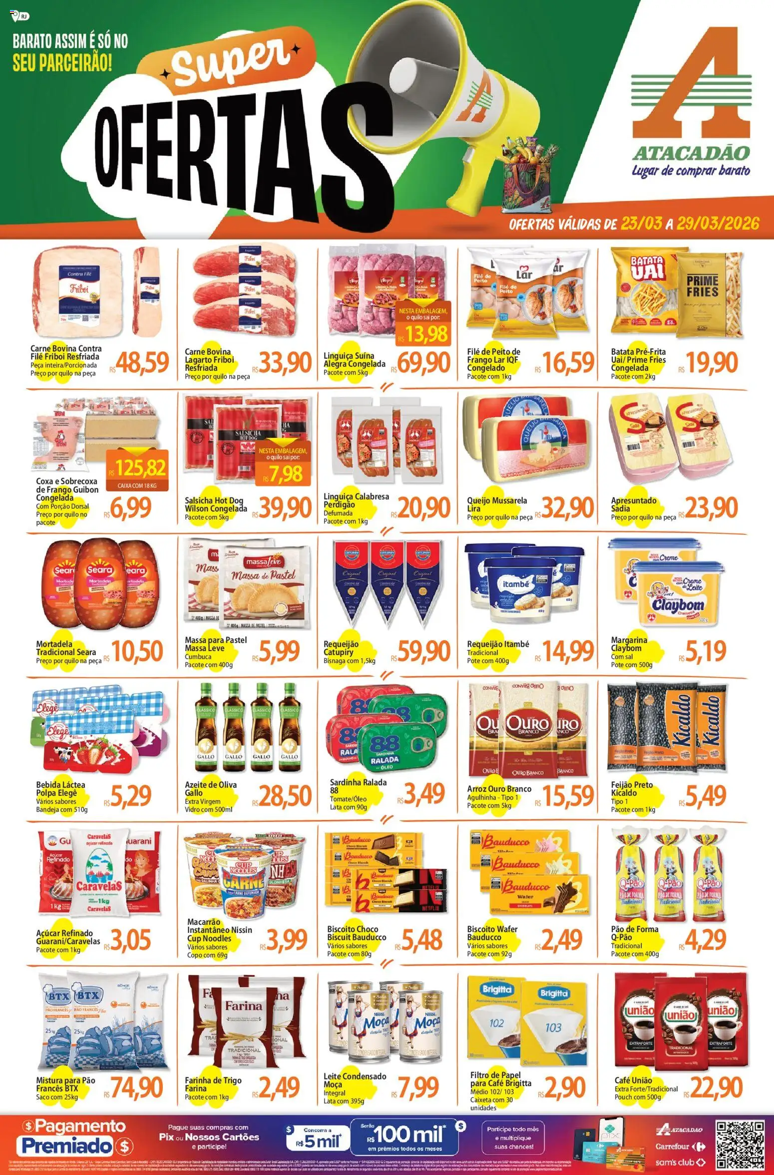 Pré-Visualização do folheto "Atacadão ofertas - RJ" da loja Atacadão válido a partir de 23/03/2026